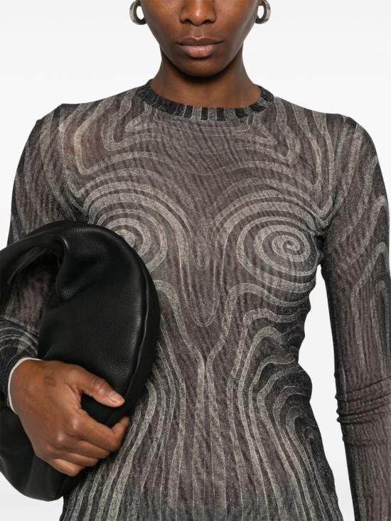 Jean Paul Gaultier JEAN PAUL GAULTIER Women Sweater 2534FTO270 T587000203 Black Size M / US 6-8 / IT 42-44 - 5 Thumbnail
