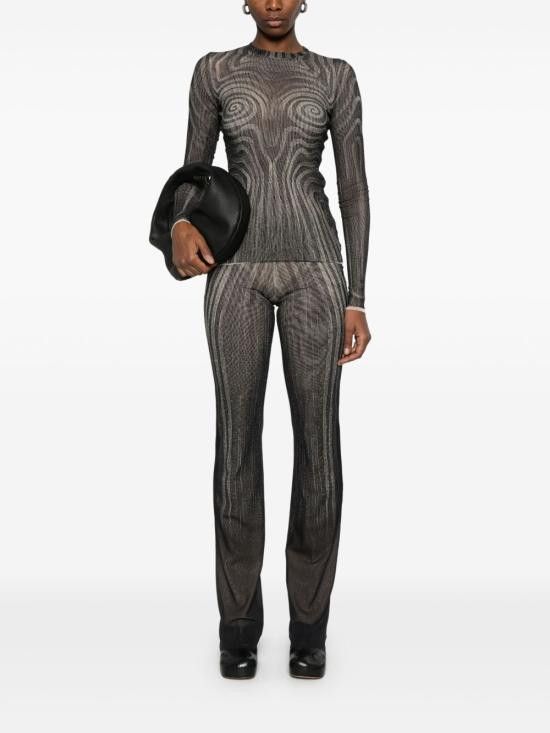 Jean Paul Gaultier JEAN PAUL GAULTIER Women Sweater 2534FTO270 T587000203 Black Size M / US 6-8 / IT 42-44 - 4 Thumbnail