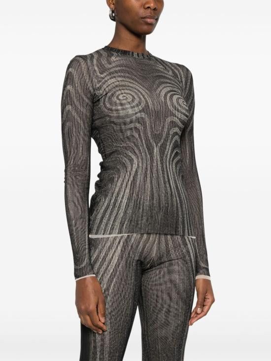 Jean Paul Gaultier JEAN PAUL GAULTIER Women Sweater 2534FTO270 T587000203 Black Size XS / US 0-2 / IT 36-38 - 3 Thumbnail