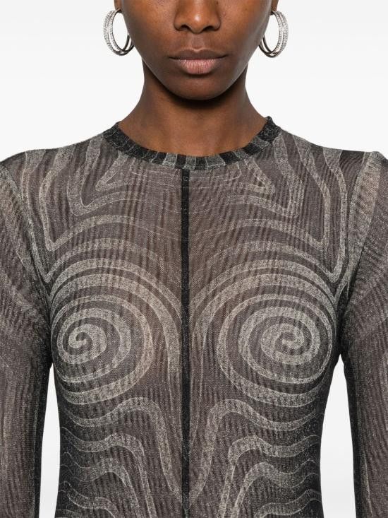 Jean Paul Gaultier JEAN PAUL GAULTIER Women Mid Skirts 2534FRO390 T587000203 Black Size S / US 4 / IT 40 - 4 Thumbnail