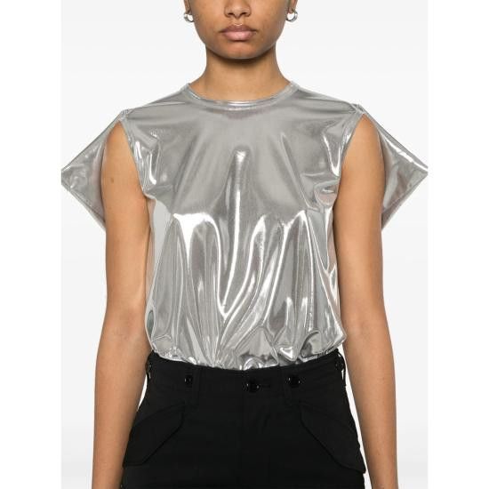 Junya Watanabe JUNYA WATANABE Women Tops JO T014 SILVE SILVER Size S / US 4 / IT 40 - 2 Thumbnail