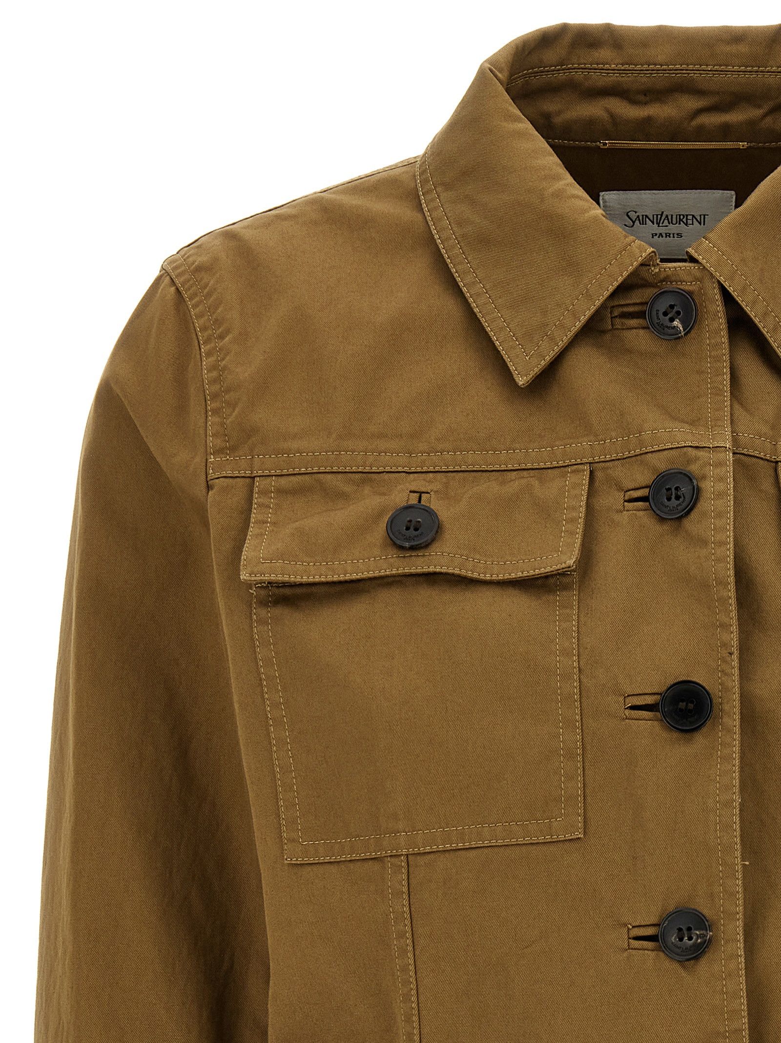 Saint Laurent Paris Canvas Jacket Size XS / US 0-2 / IT 36-38 - 3 Thumbnail