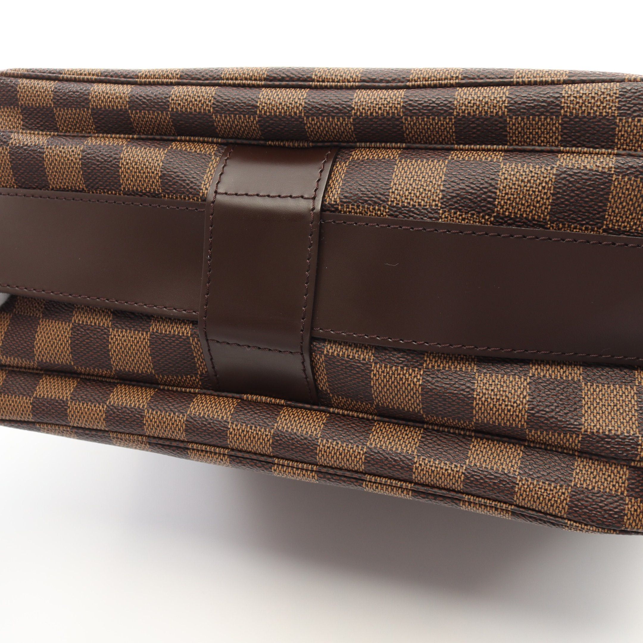 Louis Vuitton Louis Vuitton Naviglio Damier Ebene Shoulder Bag Leather Brown Size ONE SIZE - 8 Thumbnail