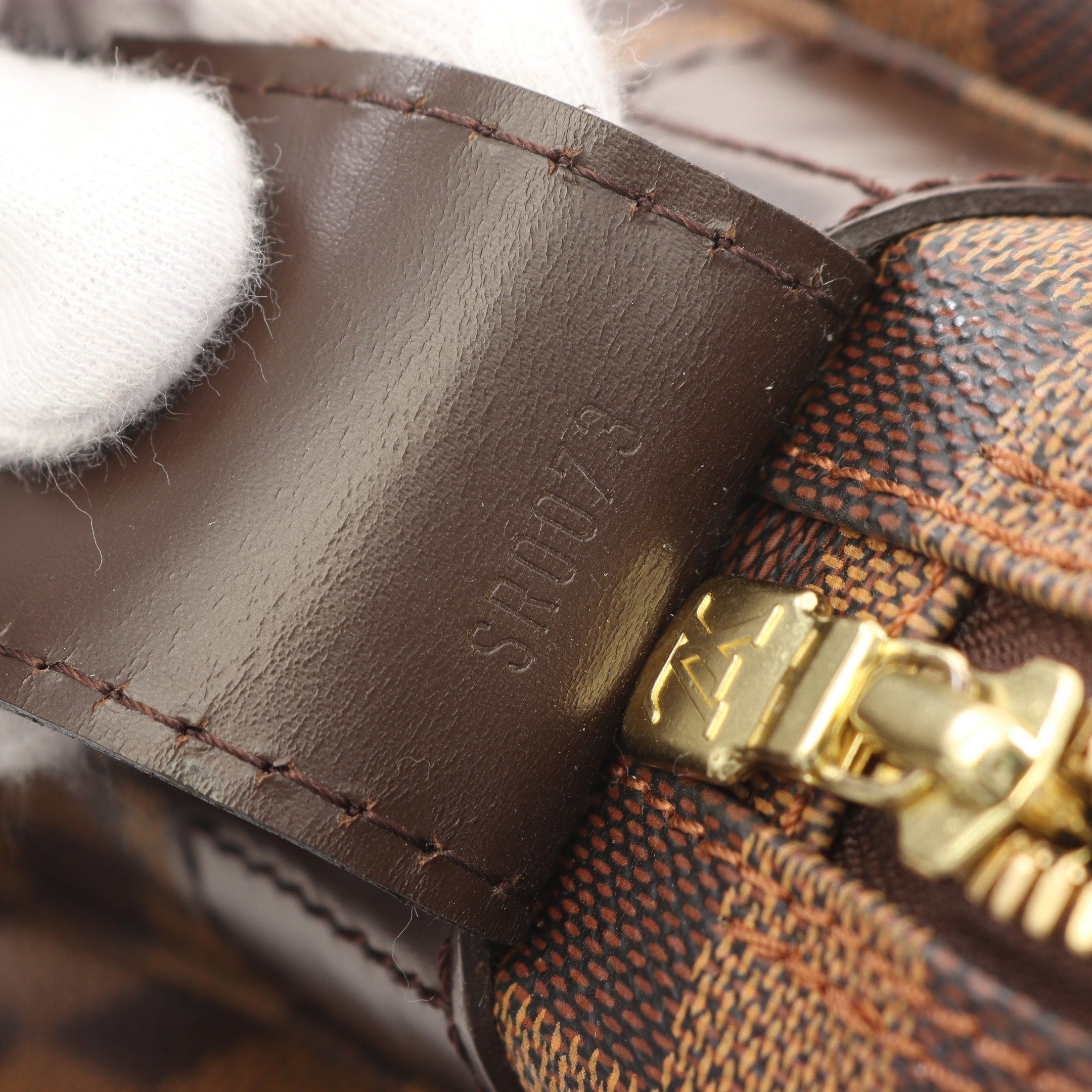 Louis Vuitton Louis Vuitton Naviglio Damier Ebene Shoulder Bag Leather Brown Size ONE SIZE - 5 Thumbnail