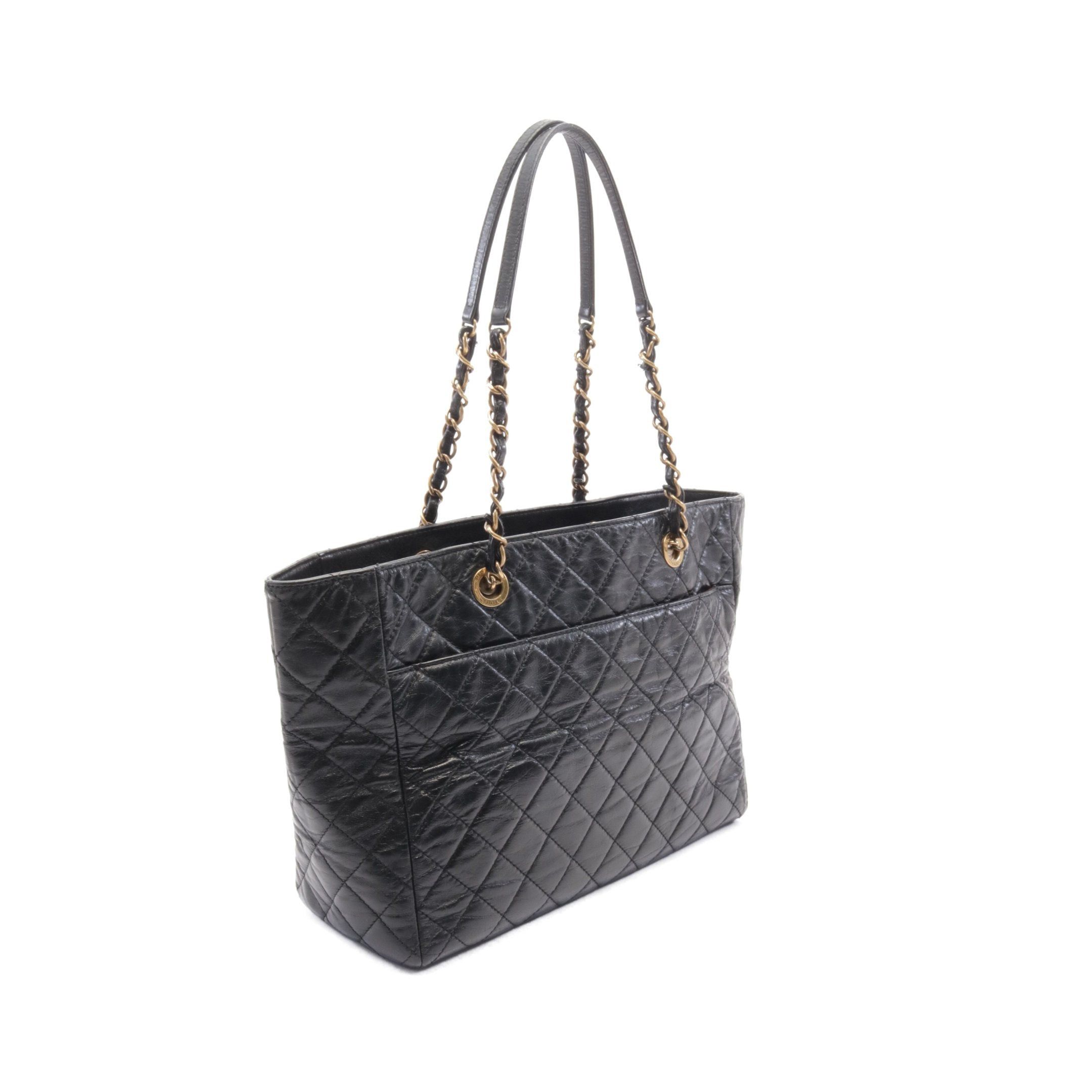 Chanel Chanel Matelasse Chain Shoulder Bag Tote Leather Black Gold Hardware Size ONE SIZE - 2 Thumbnail