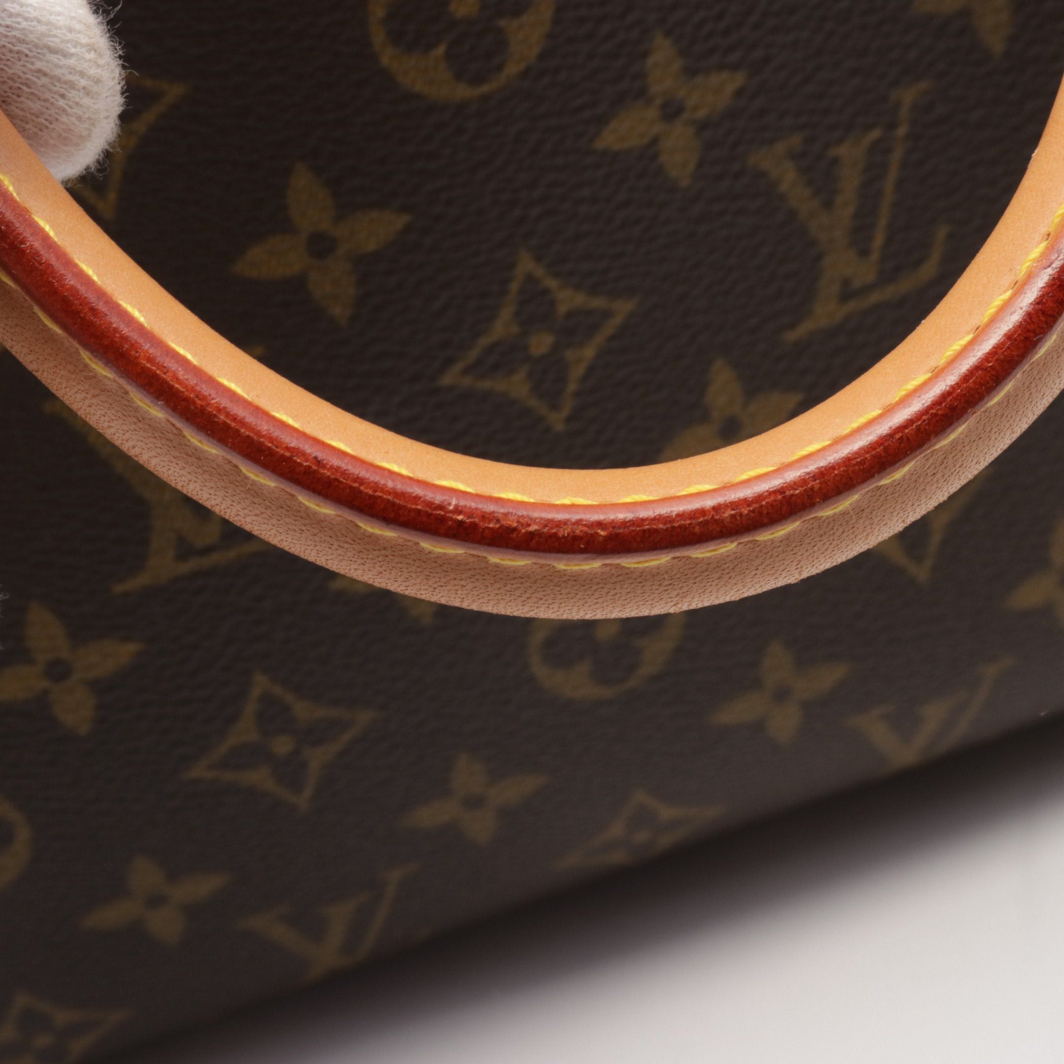 Louis Vuitton Louis Vuitton Deauville Bowling Vanity Monogram Handbag Leather Brown Size ONE SIZE - 9 Thumbnail