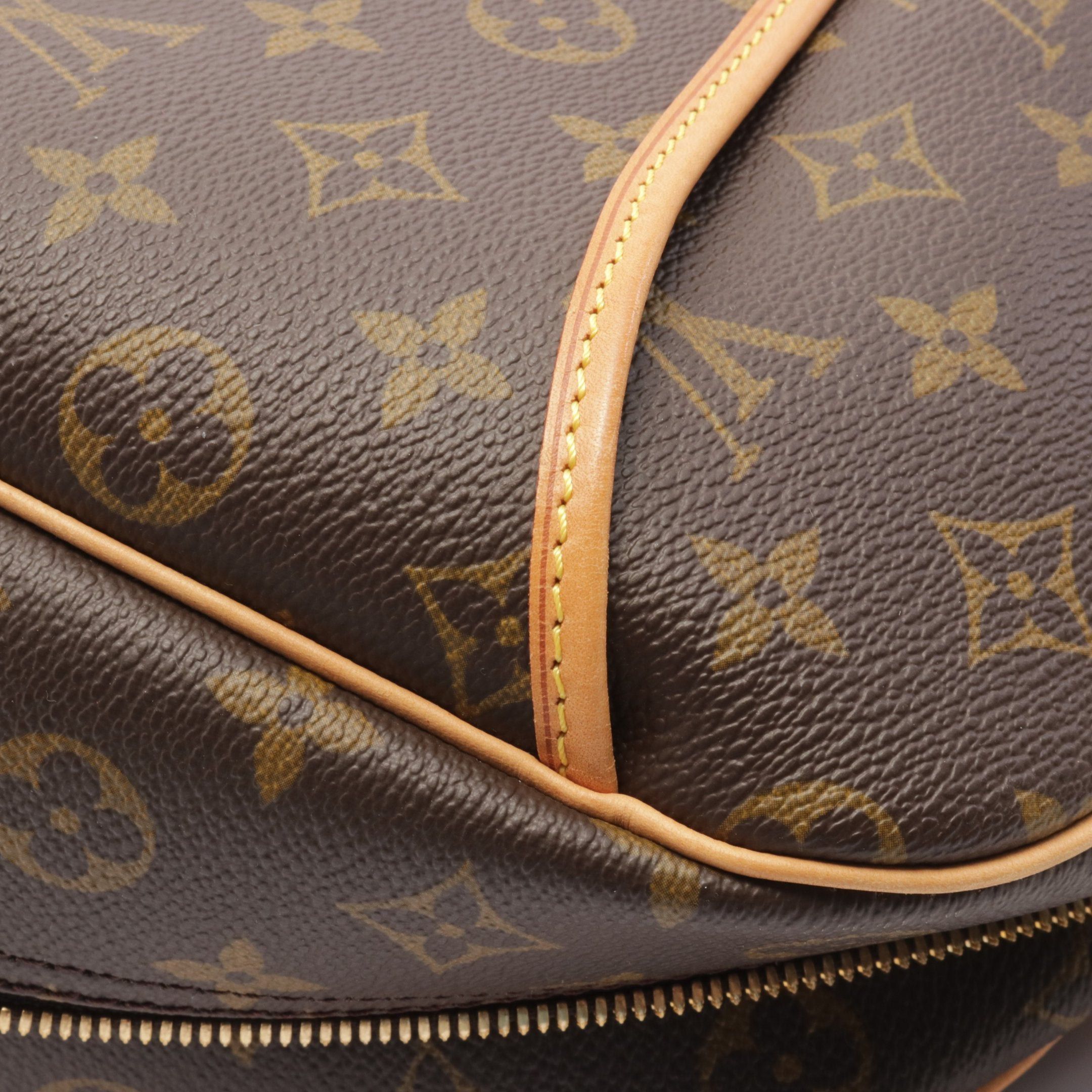 Louis Vuitton Louis Vuitton Deauville Bowling Vanity Monogram Handbag Leather Brown Size ONE SIZE - 7 Thumbnail