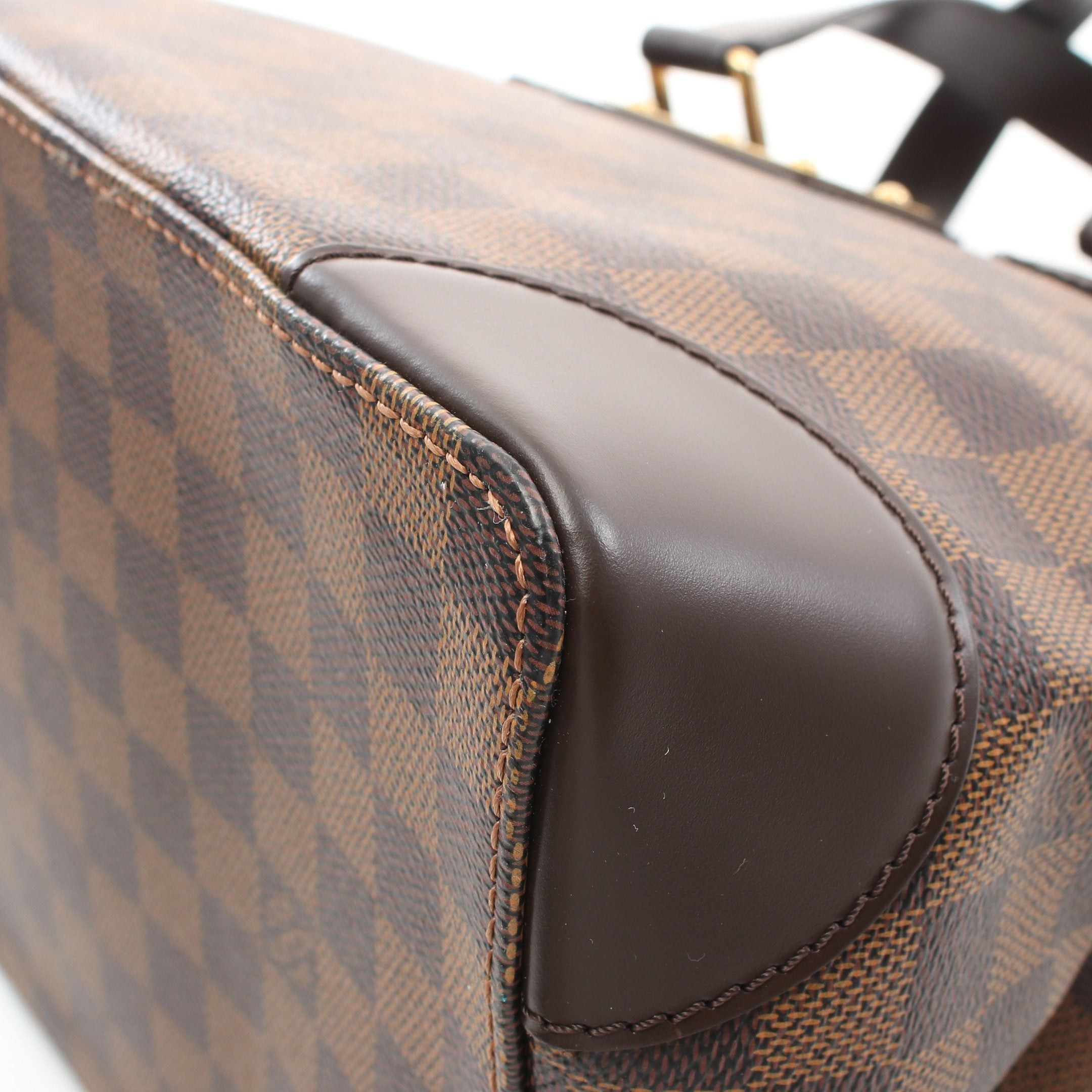 Louis Vuitton Louis Vuitton Hampstead Pm Damier Ebene Handbag Tote Bag Leather Brown Size ONE SIZE - 7 Thumbnail