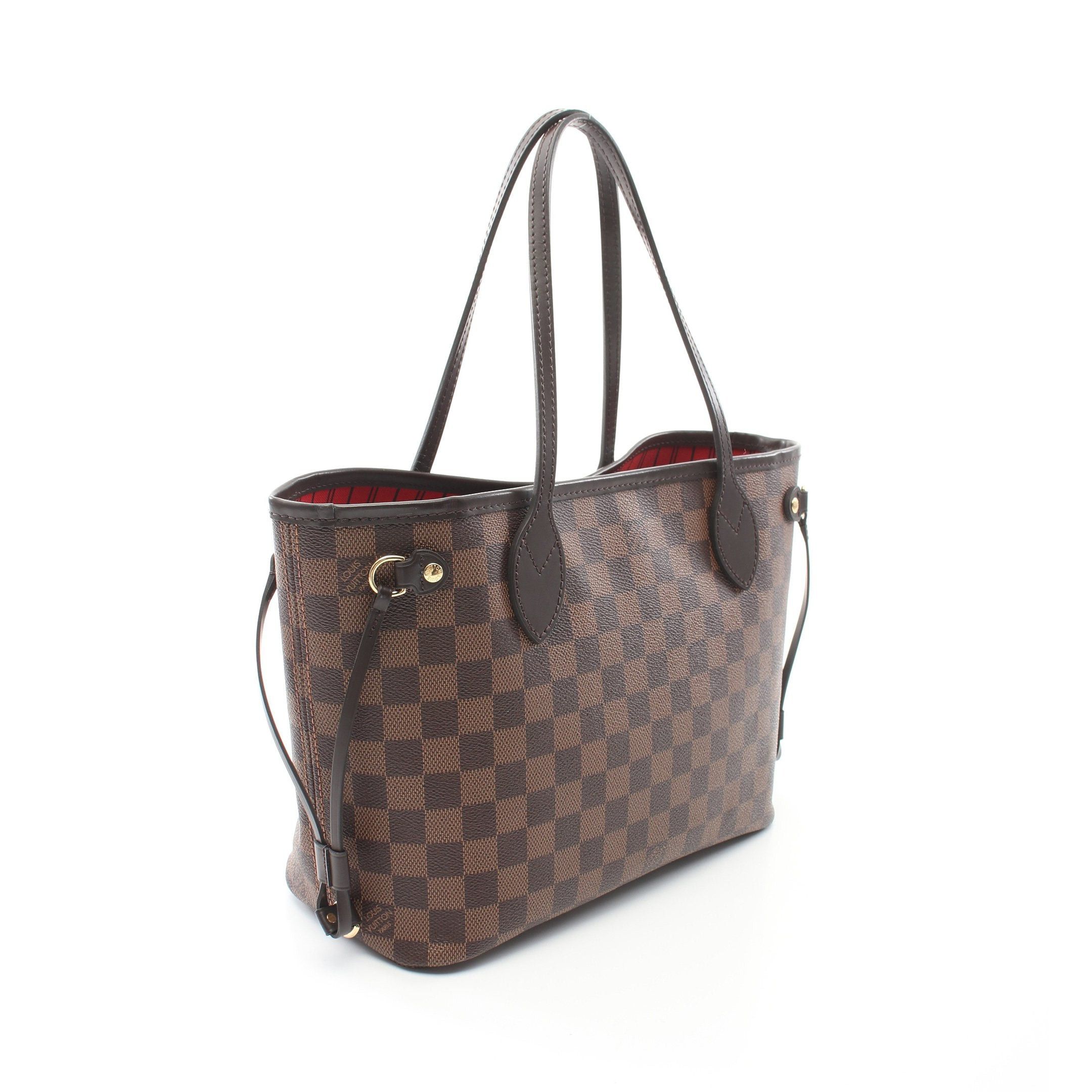 Louis Vuitton Louis Vuitton Neverfull Pm Damier Ebene Handbag Tote Bag Leather Brown Size ONE SIZE - 2 Thumbnail