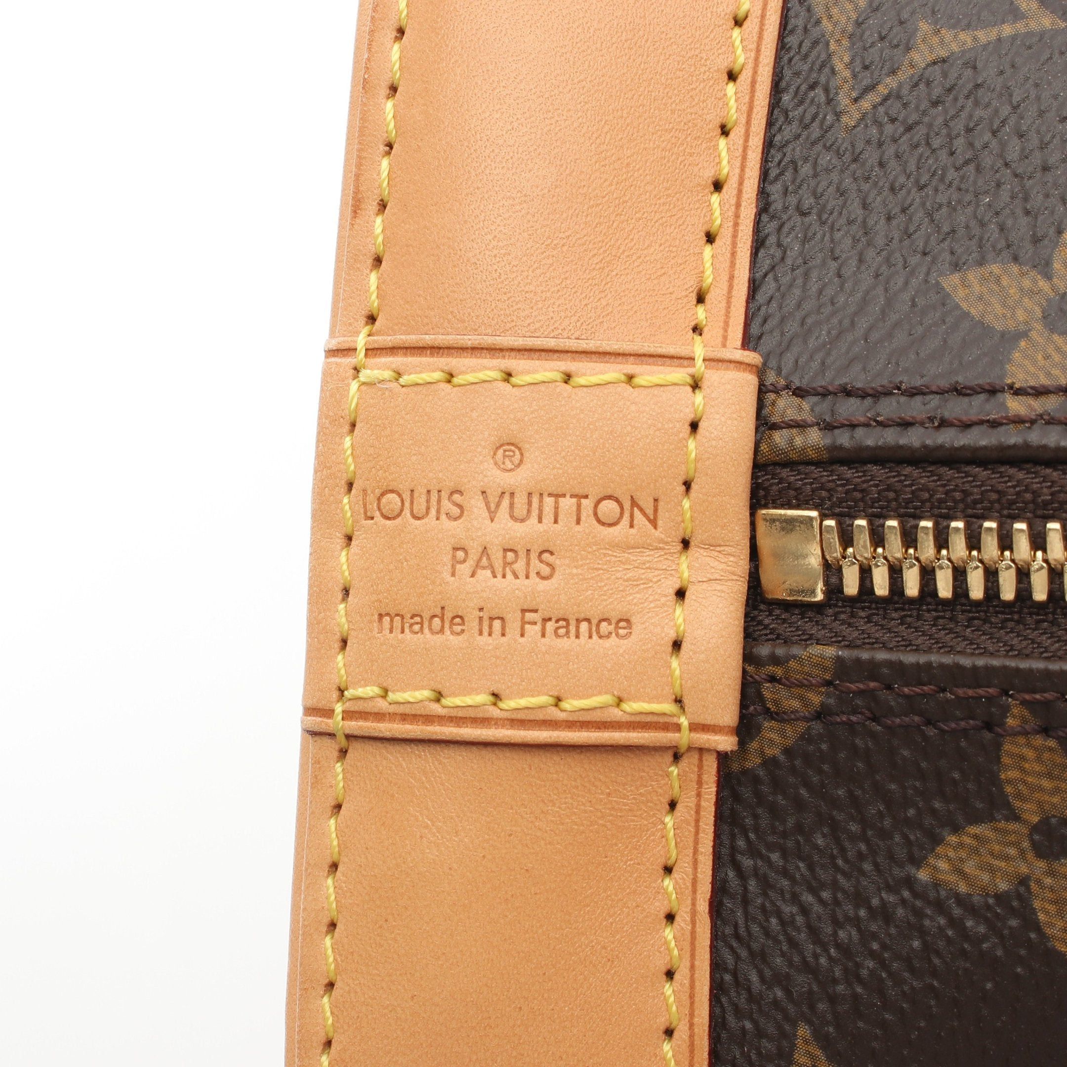 Louis Vuitton Louis Vuitton Alma Monogram Handbag Leather Brown With Optional Shoulder Strap Size ONE SIZE - 4 Thumbnail