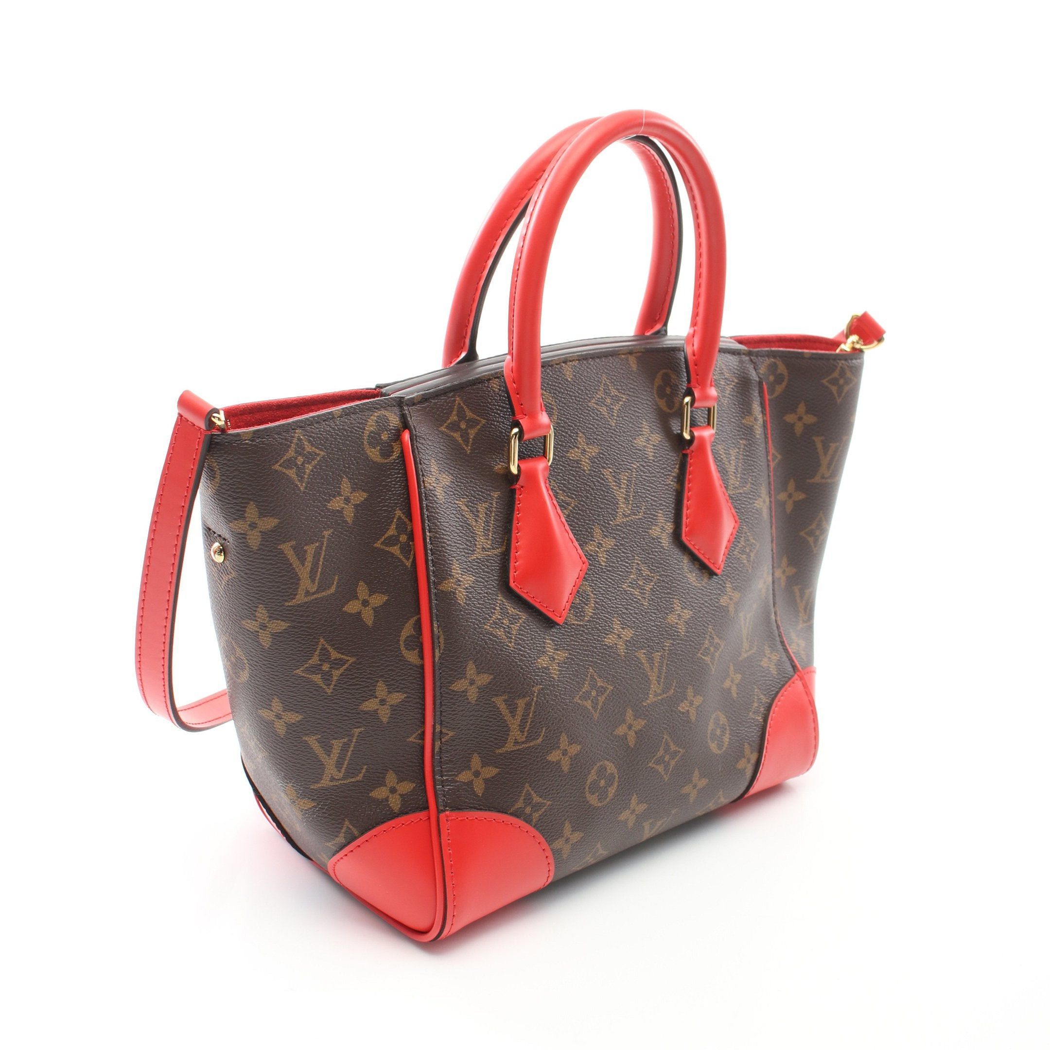 Louis Vuitton Louis Vuitton Phoenix Pm Monogram Coquelicot Handbag Leather Brown Red Size ONE SIZE - 2 Thumbnail