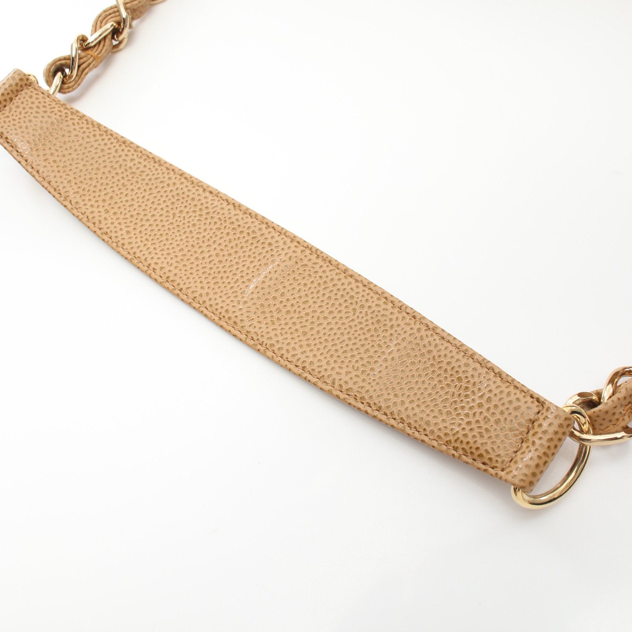 Chanel Chanel Matelasse Chain Shoulder Bag One Caviar Skin Beige Gold Hardware Size ONE SIZE - 8 Thumbnail