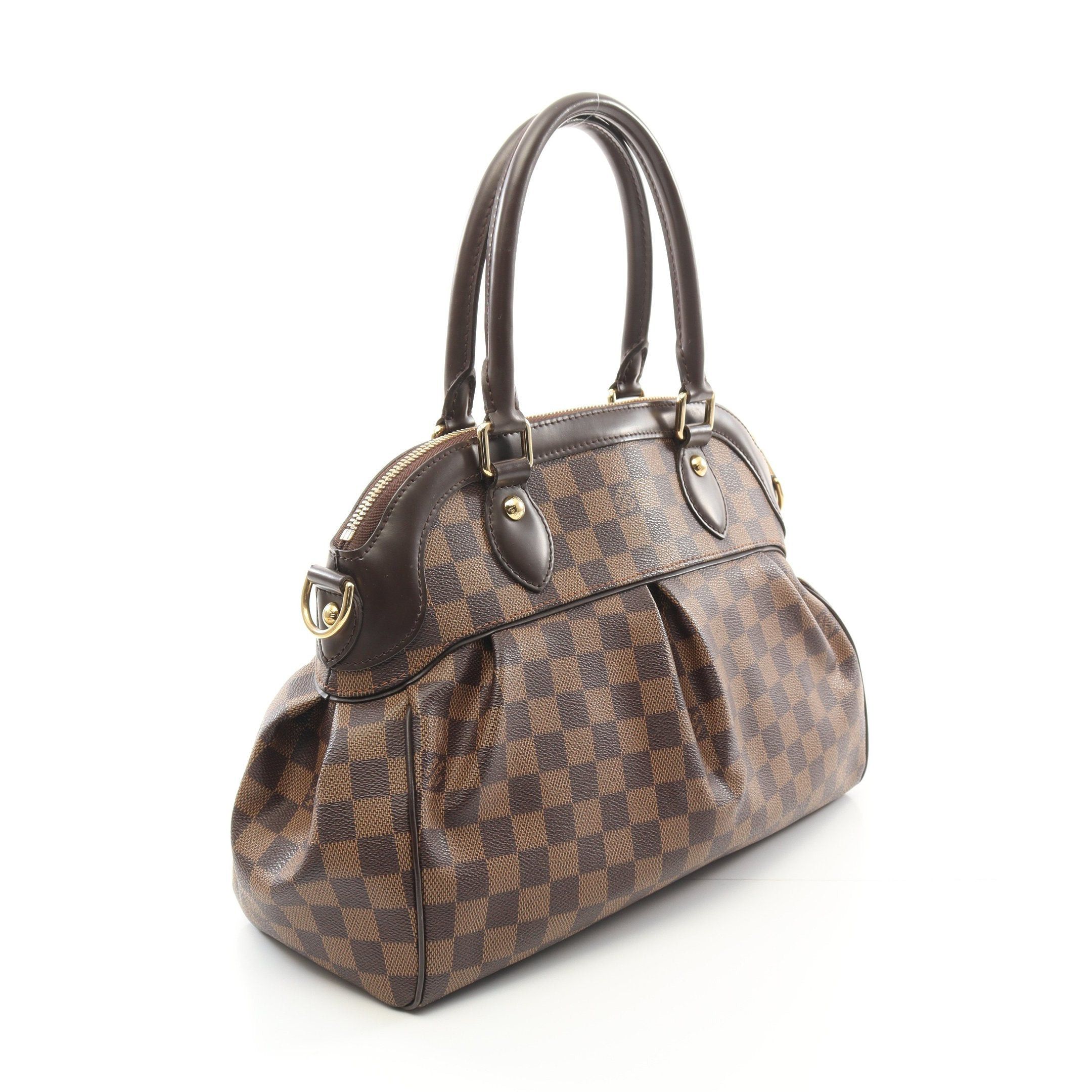 Louis Vuitton Louis Vuitton Trevi Pm Damier Ebene Handbag Leather Brown Size ONE SIZE - 2 Thumbnail
