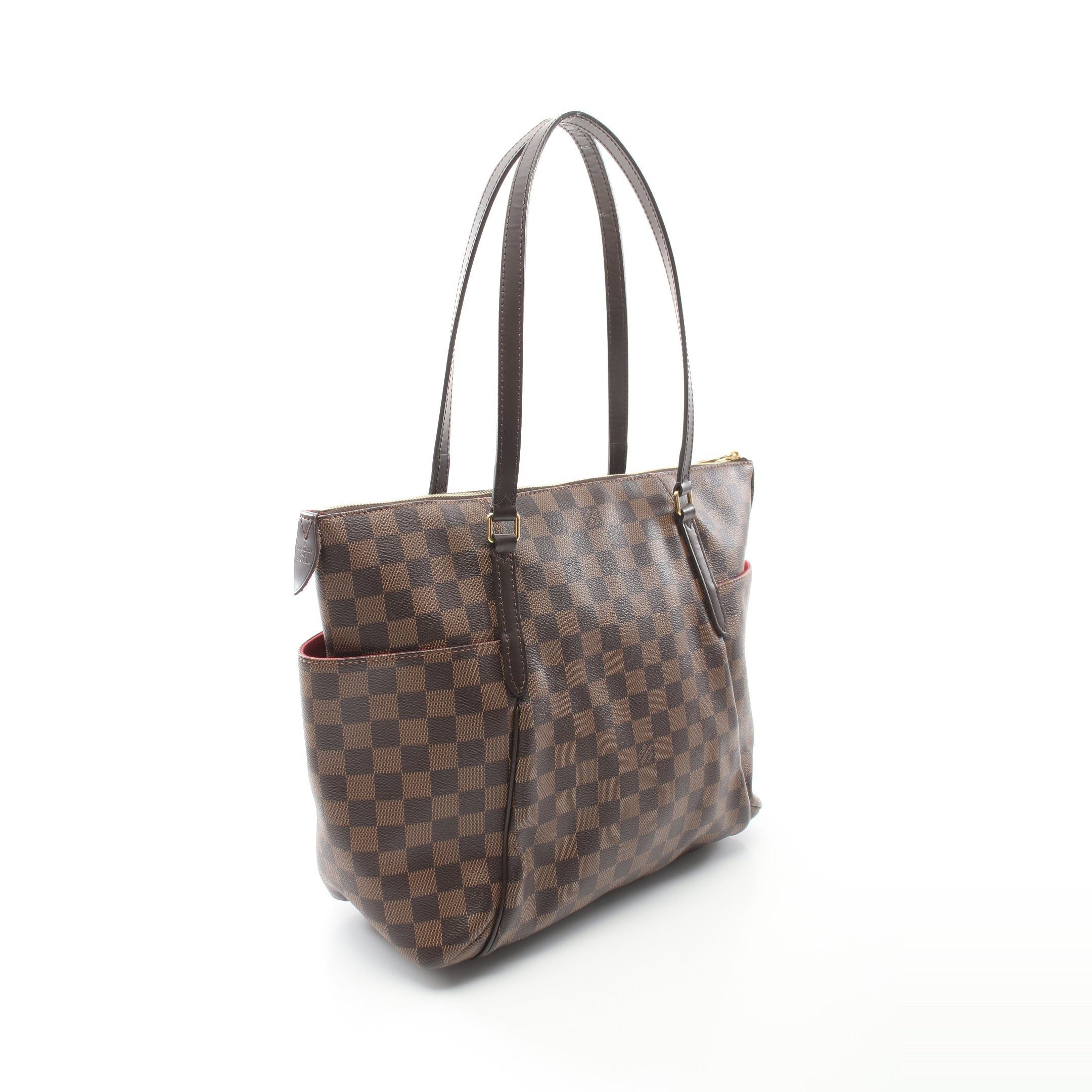 Louis Vuitton Louis Vuitton Totally Mm Damier Ebene Shoulder Bag Tote Leather Brown Size ONE SIZE - 2 Thumbnail