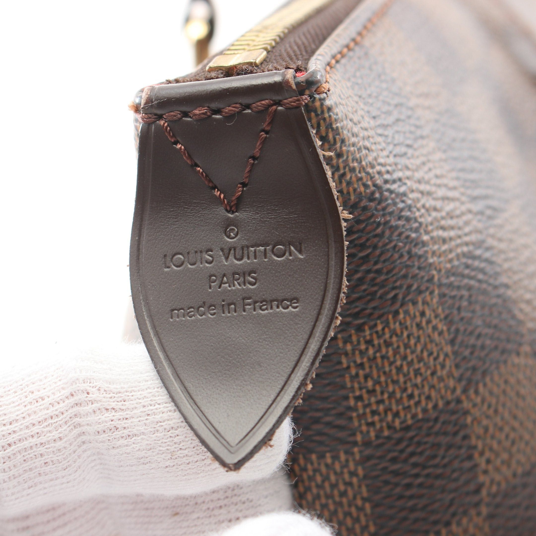 Louis Vuitton Louis Vuitton Totally Mm Damier Ebene Shoulder Bag Tote Leather Brown Size ONE SIZE - 4 Thumbnail