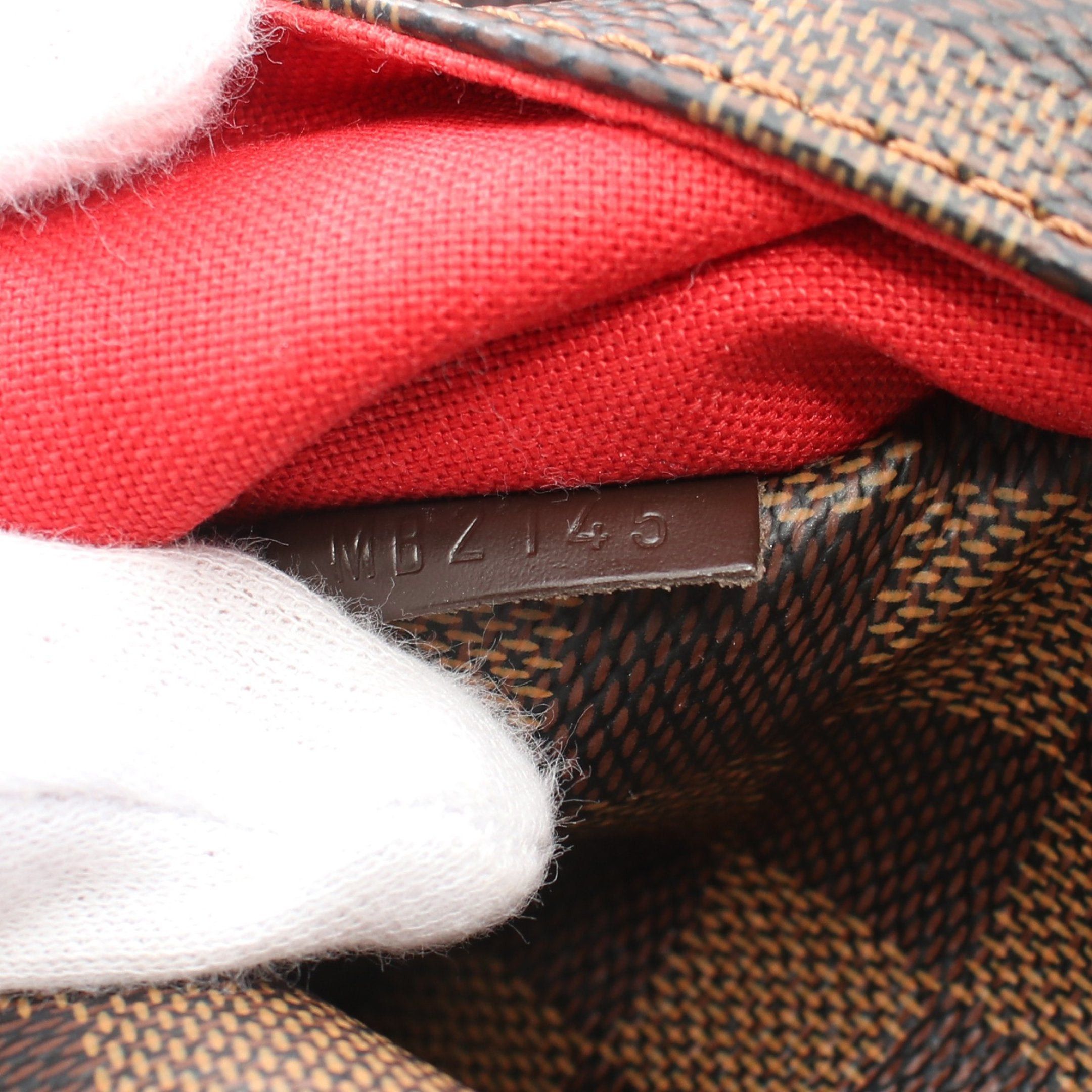 Louis Vuitton Louis Vuitton Totally Mm Damier Ebene Shoulder Bag Tote Leather Brown Size ONE SIZE - 5 Thumbnail