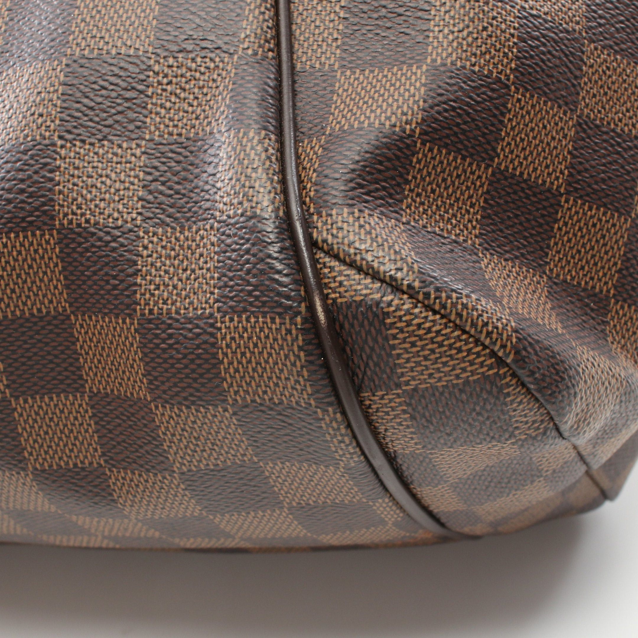Louis Vuitton Louis Vuitton Totally Mm Damier Ebene Shoulder Bag Tote Leather Brown Size ONE SIZE - 7 Thumbnail