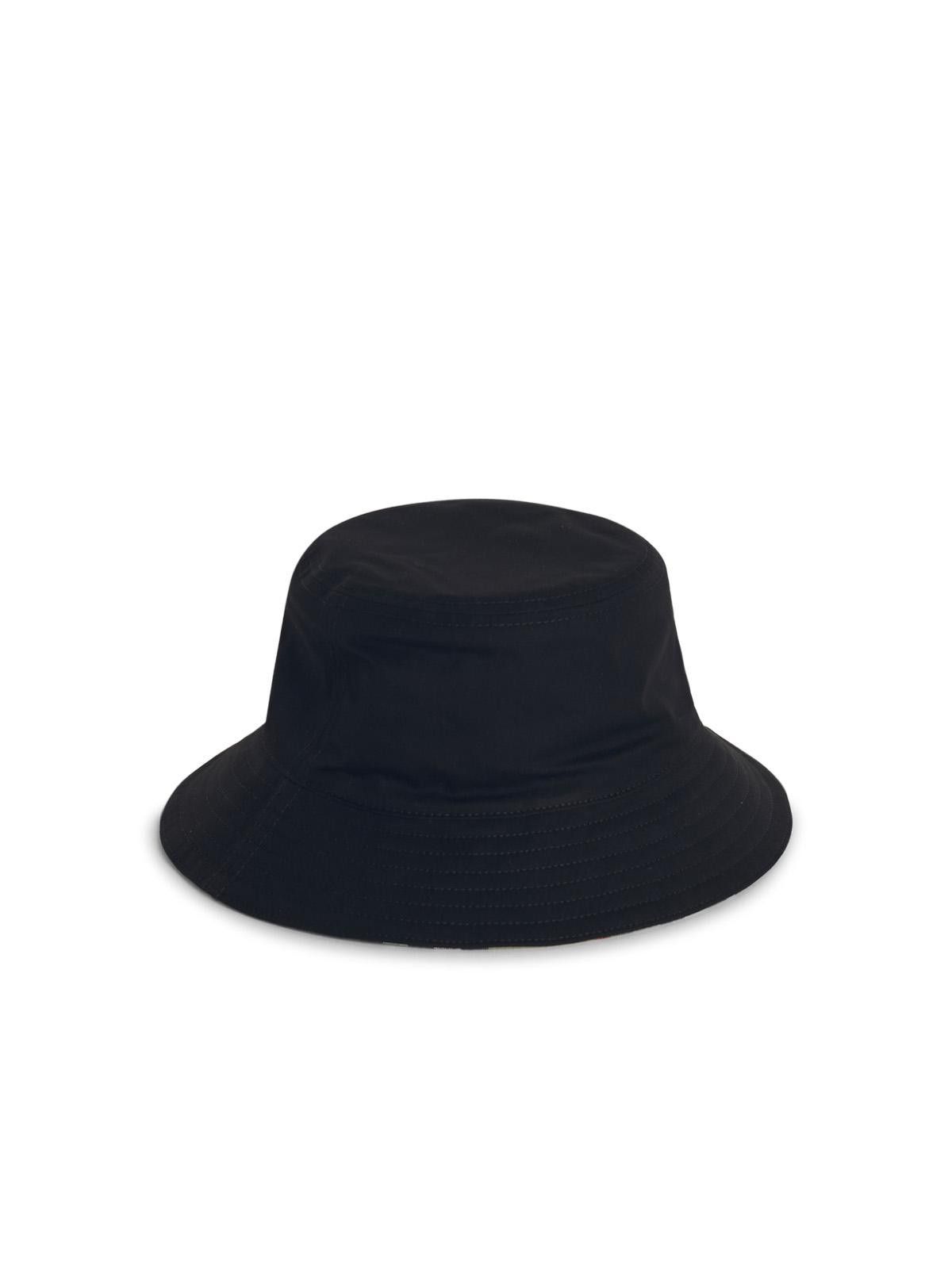 Burberry BURBERRY 'Bucket' Black Cotton Hat Size ONE SIZE - 2 Thumbnail