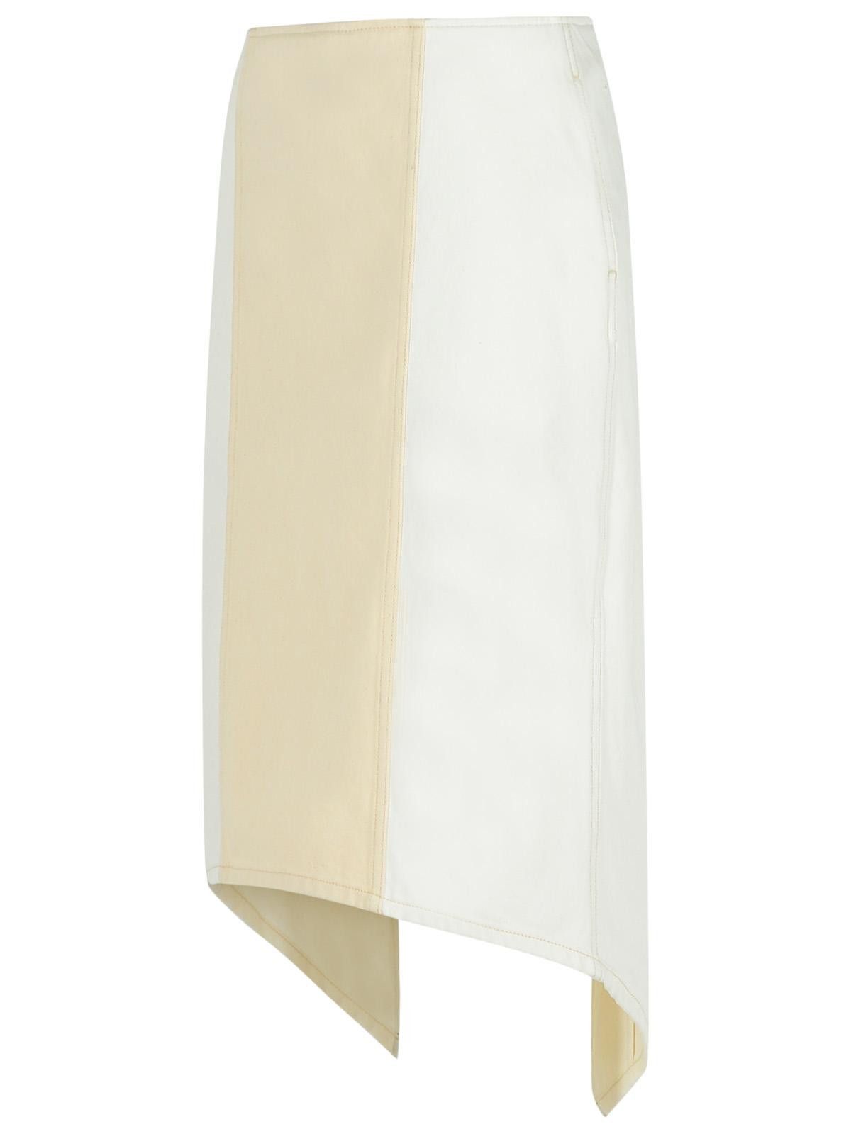 JW Anderson JW ANDERSON 'Layered' White Cotton Skirt Size 27" / US 4 / IT 40 - 2 Thumbnail
