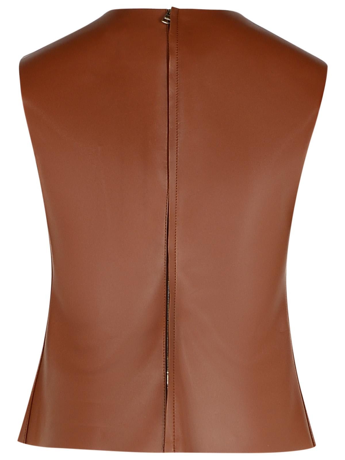 JW Anderson JW ANDERSON Brown Leather Tank Top Size XS / US 0-2 / IT 36-38 - 3 Thumbnail