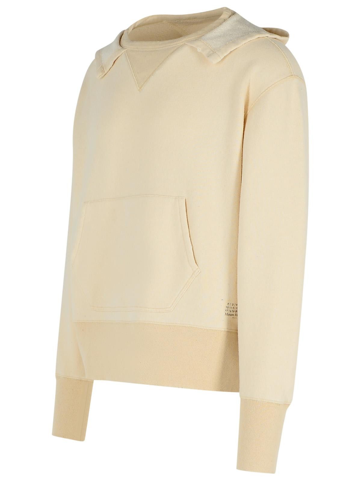 Maison Margiela MAISON MARGIELA 'Pilling' Cream Cotton Sweater Size US S / EU 44-46 / 1 - 2 Thumbnail