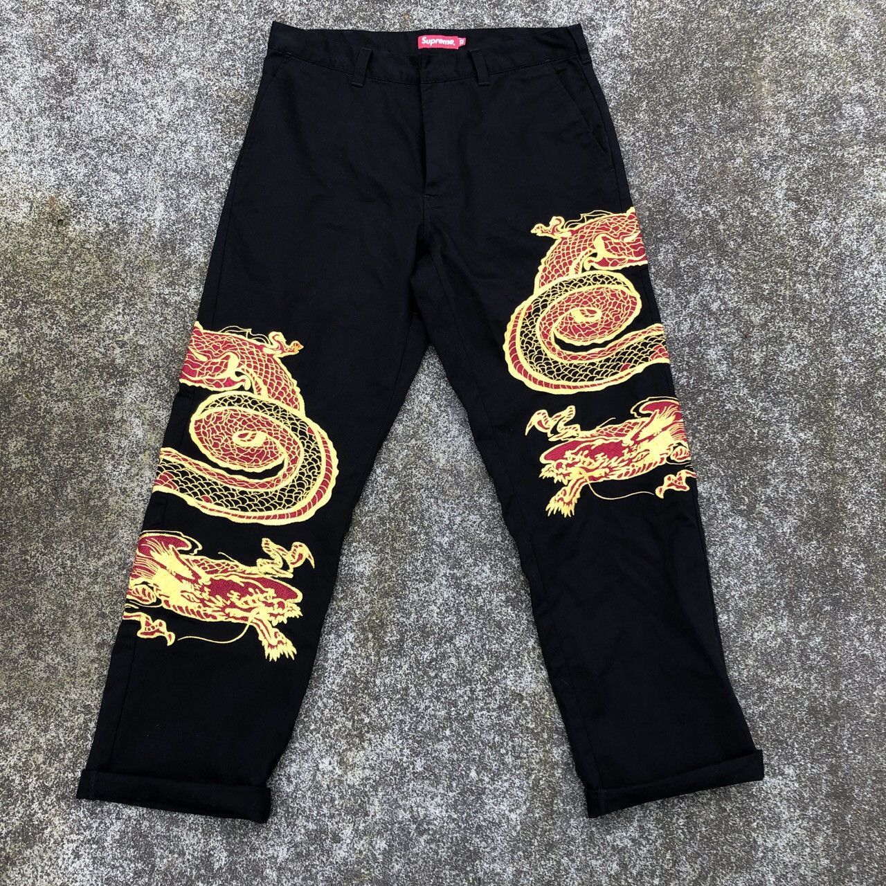 Supreme Supreme Dragon Work Pants Size 32 | Grailed