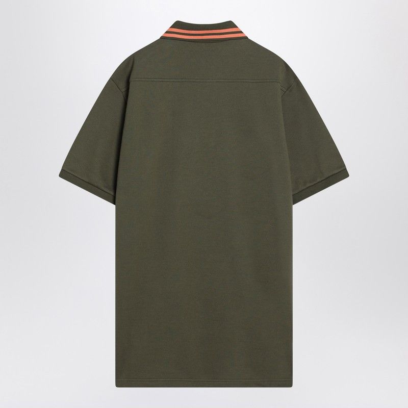 Gucci Gucci Moss Green Polo In Cotton Blend Size US S / EU 44-46 / 1 - 2 Thumbnail