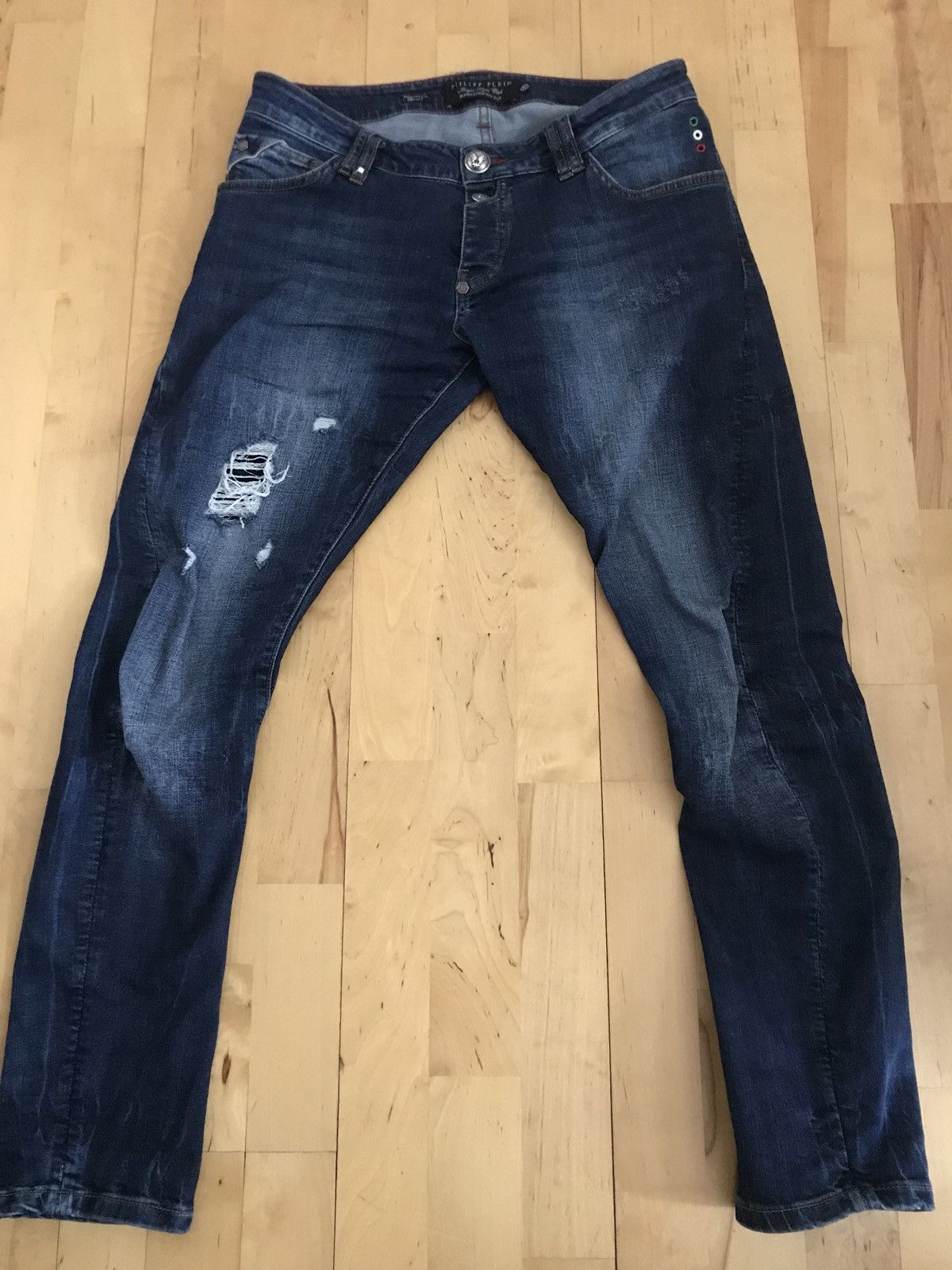 PHILIPP PLEIN☆FightClub ストレートカットジーンズ☆30