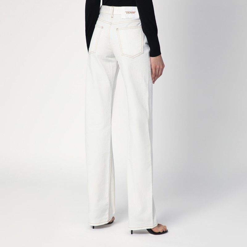 Off-White Off-White White Denim Jeans Size 26" / US 2 / IT 38 - 2 Thumbnail