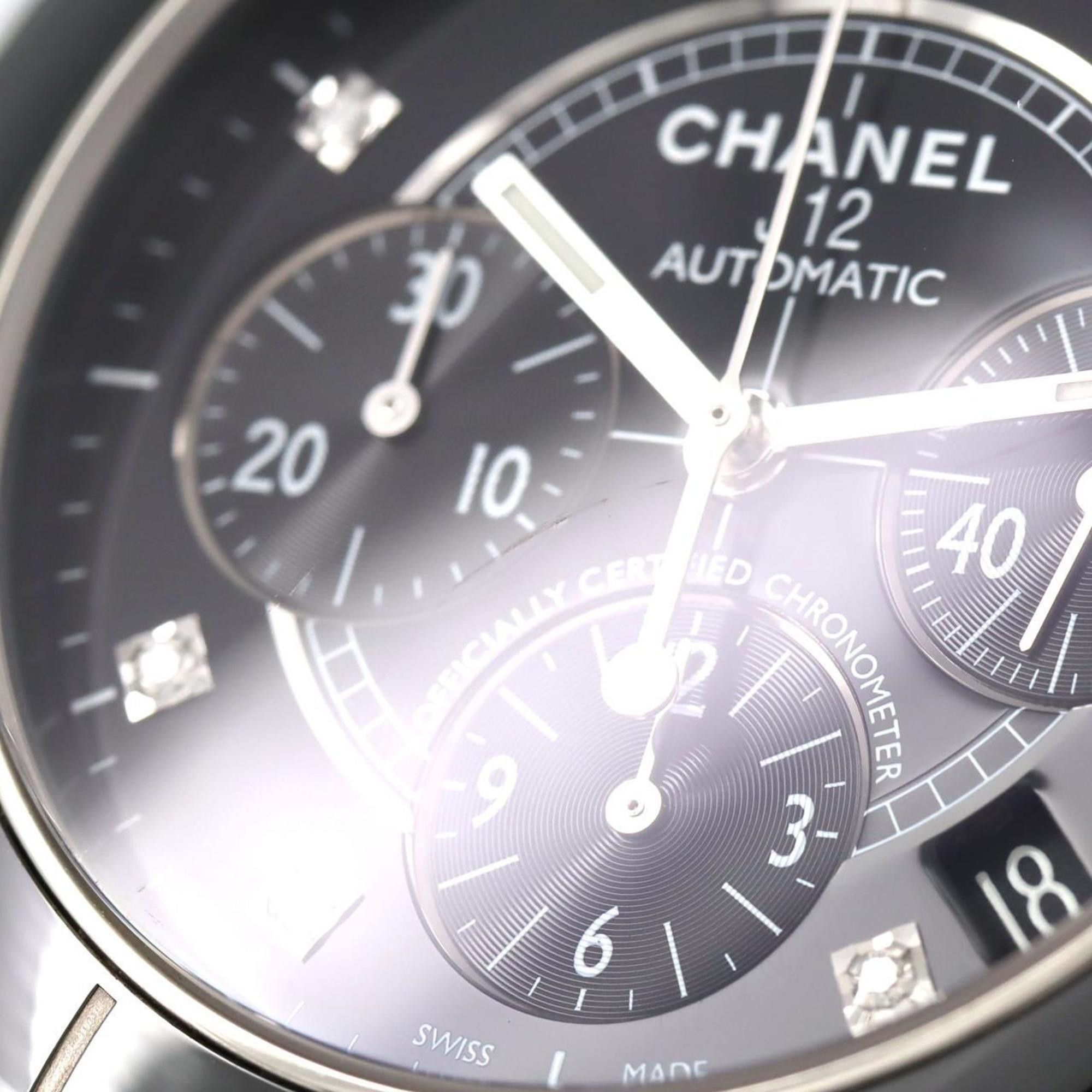 Chanel Chanel J12 Chronograph Ceramic 9P H2419 Wristwatch Automatic Size ONE SIZE - 8 Thumbnail