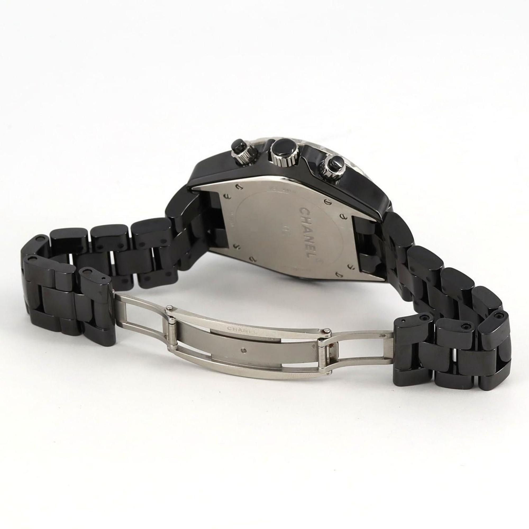 Chanel Chanel J12 Chronograph Ceramic 9P H2419 Wristwatch Automatic Size ONE SIZE - 7 Thumbnail