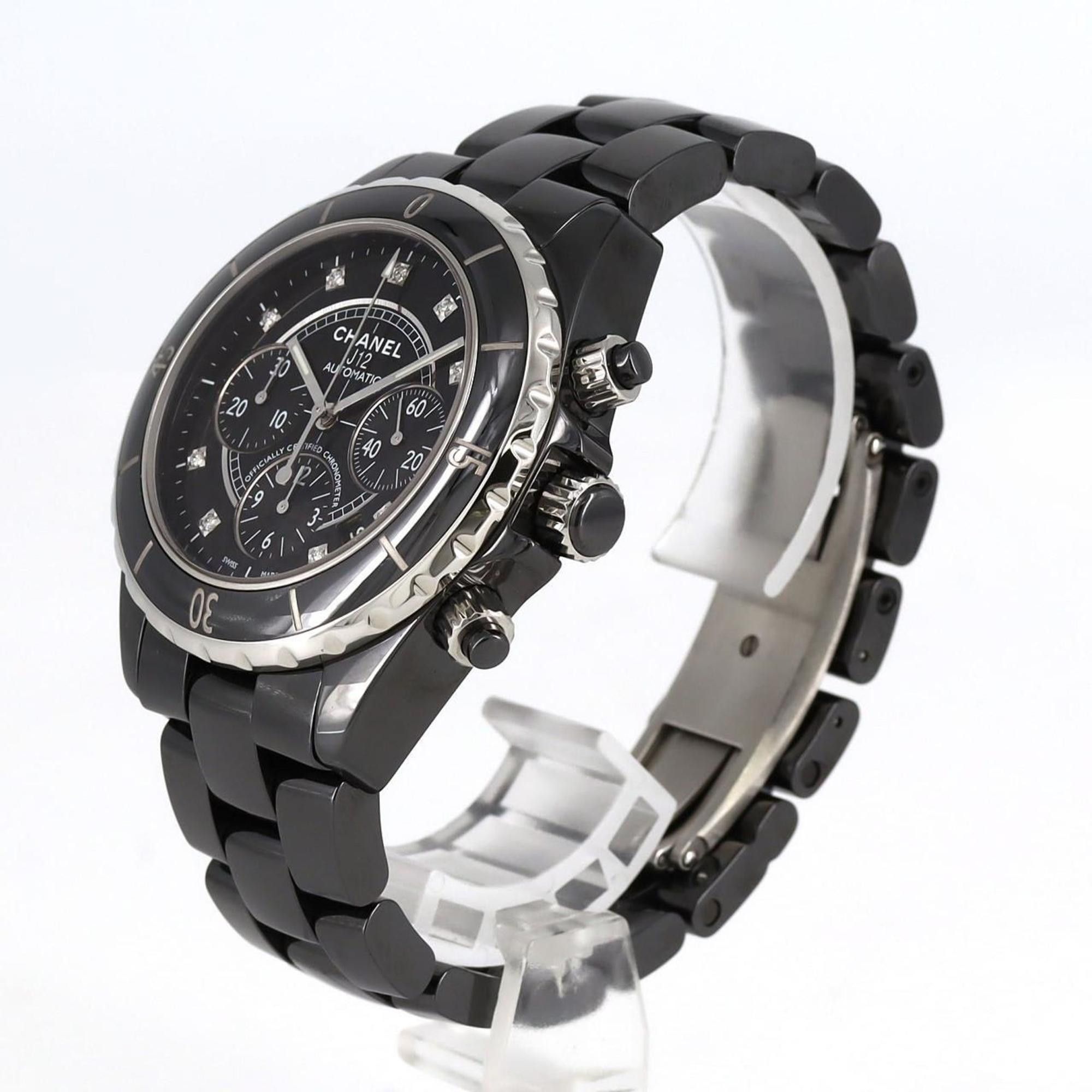 Chanel Chanel J12 Chronograph Ceramic 9P H2419 Wristwatch Automatic Size ONE SIZE - 2 Thumbnail