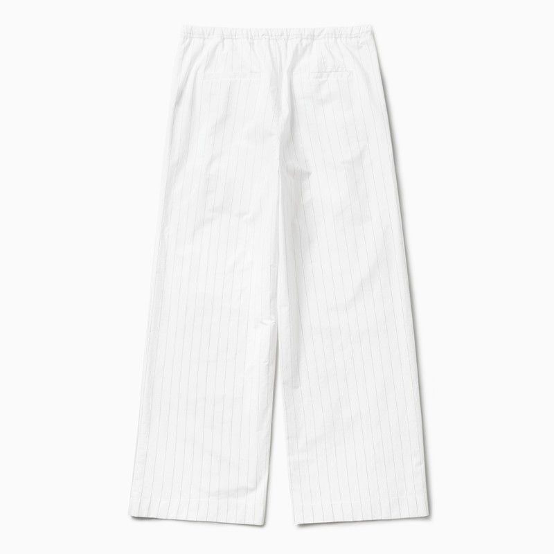 1989 STUDIO 1989 Studio White Striped Boxy Pants Size 28" / US 6 / IT 42 - 2 Thumbnail