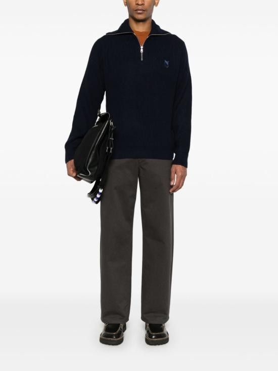 Maison Kitsune MAISON KITSUNE Men Sweater LM00807KT1093 P476 Blue Size US L / EU 52-54 / 3 - 5 Thumbnail