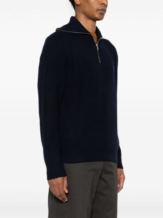 Maison Kitsune MAISON KITSUNE Men Sweater LM00807KT1093 P476 Blue Size US L / EU 52-54 / 3 - 3 Thumbnail