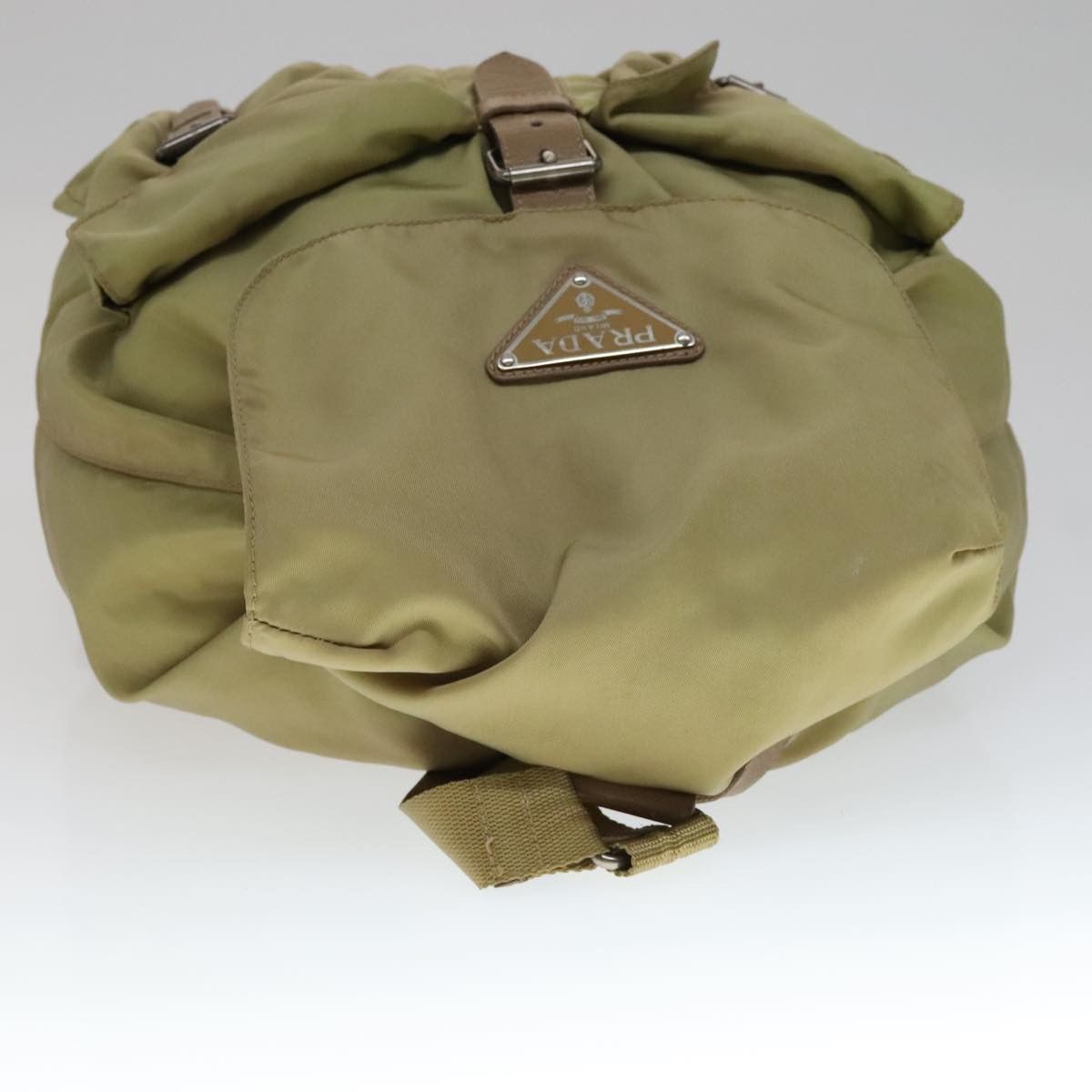 Prada Re-Nylon Khaki Synthetic Backpack Bag (Pre-Owned) Size ONE SIZE - 16 Thumbnail