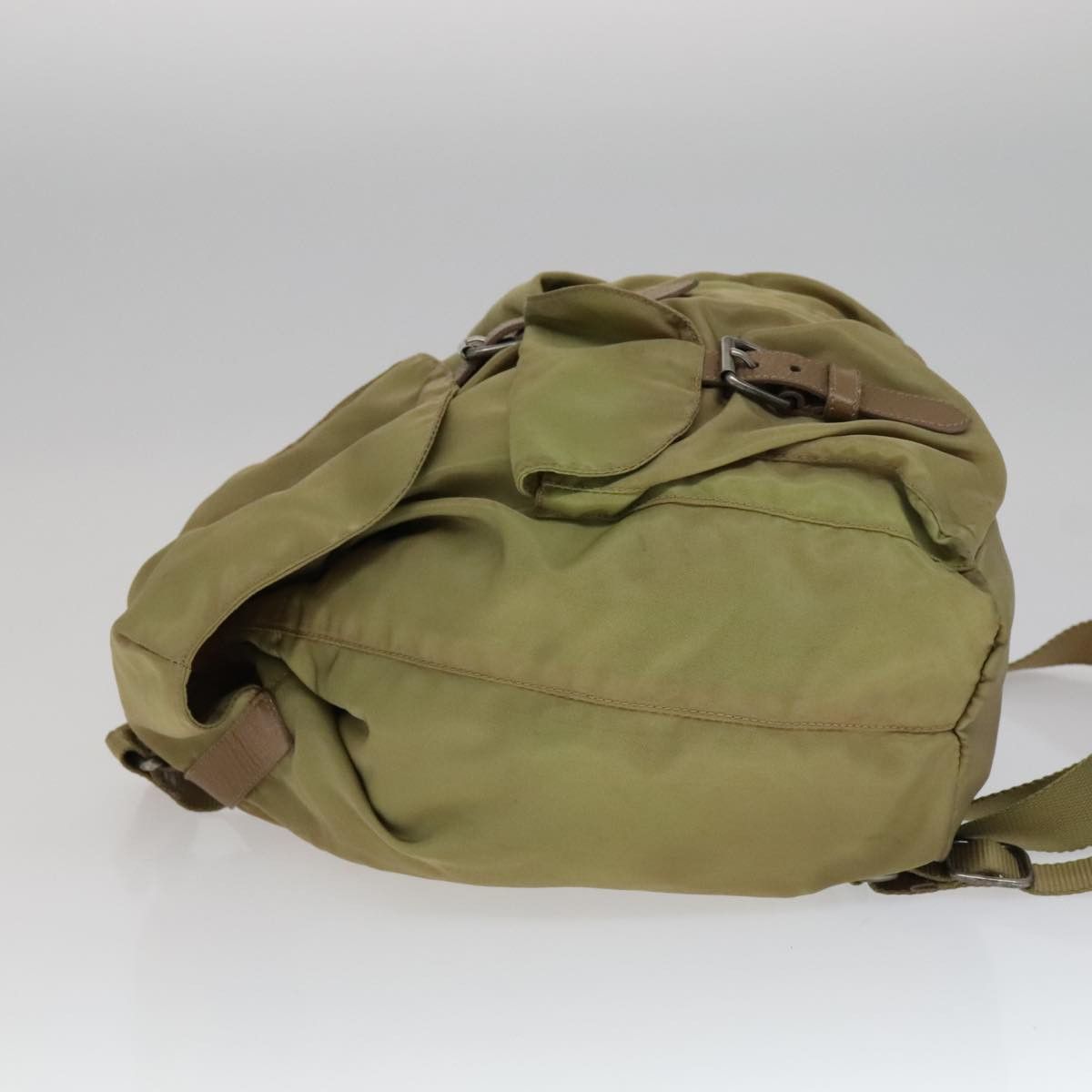 Prada Re-Nylon Khaki Synthetic Backpack Bag (Pre-Owned) Size ONE SIZE - 4 Thumbnail