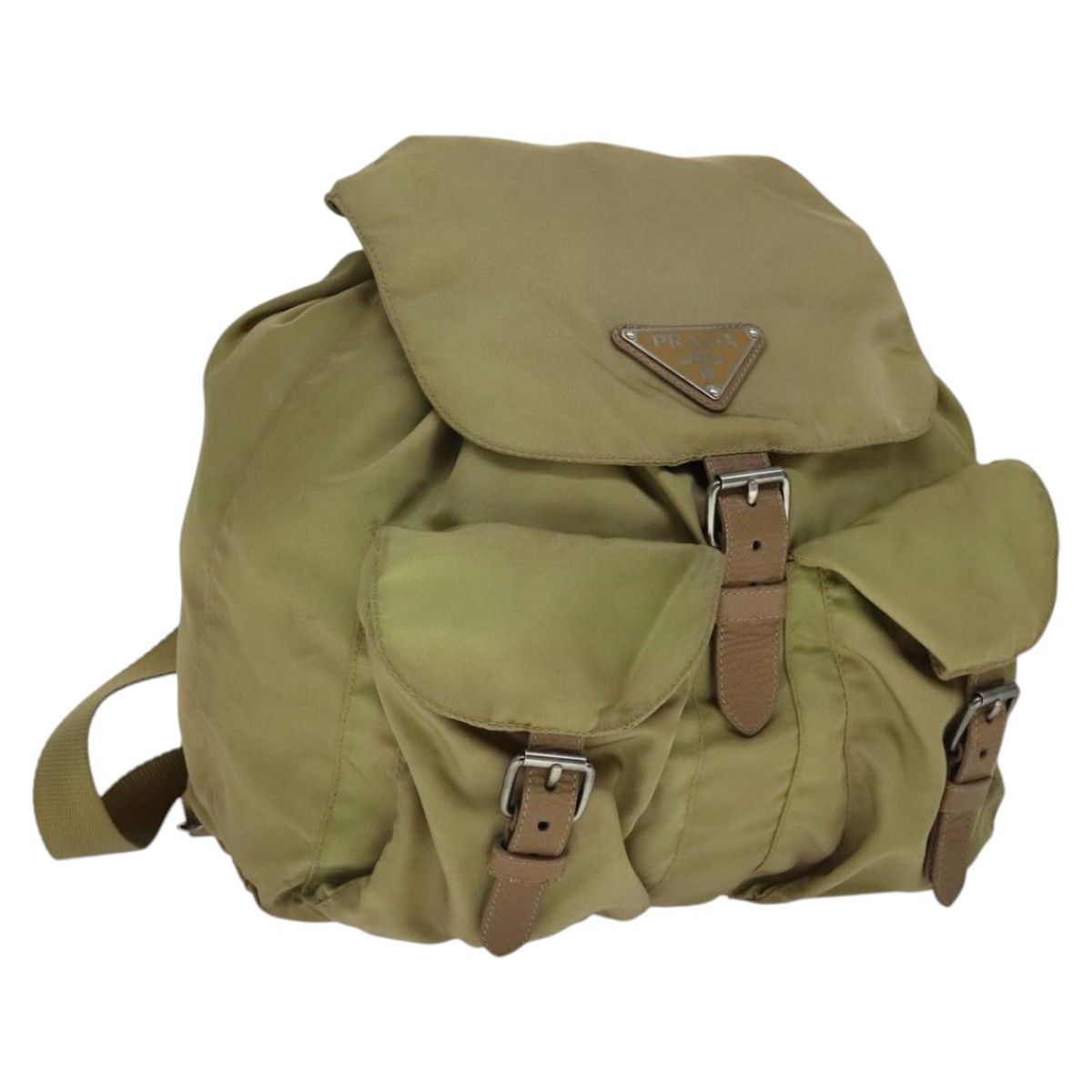 Prada Re-Nylon Khaki Synthetic Backpack Bag (Pre-Owned) Size ONE SIZE - 15 Thumbnail
