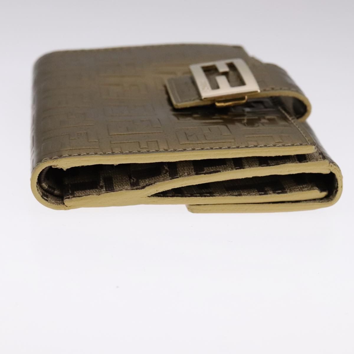 Fendi Zucchino Gold Patent Leather Wallet (Pre-Owned) Size ONE SIZE - 4 Thumbnail