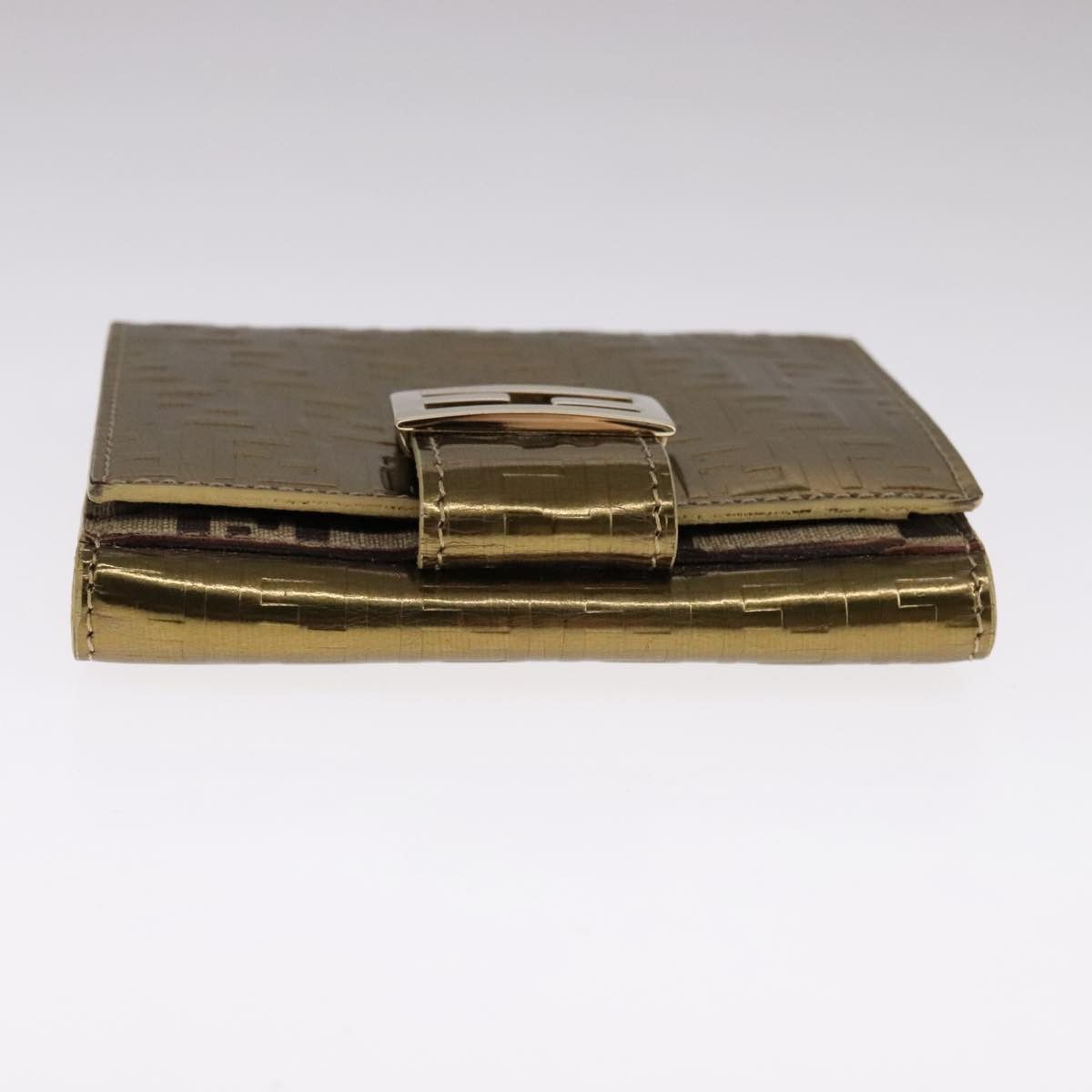 Fendi Zucchino Gold Patent Leather Wallet (Pre-Owned) Size ONE SIZE - 15 Thumbnail