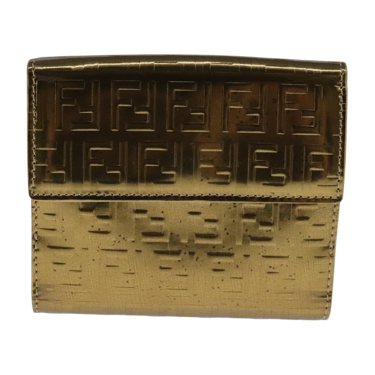 Fendi Zucchino Gold Patent Leather Wallet (Pre-Owned) Size ONE SIZE - 2 Thumbnail