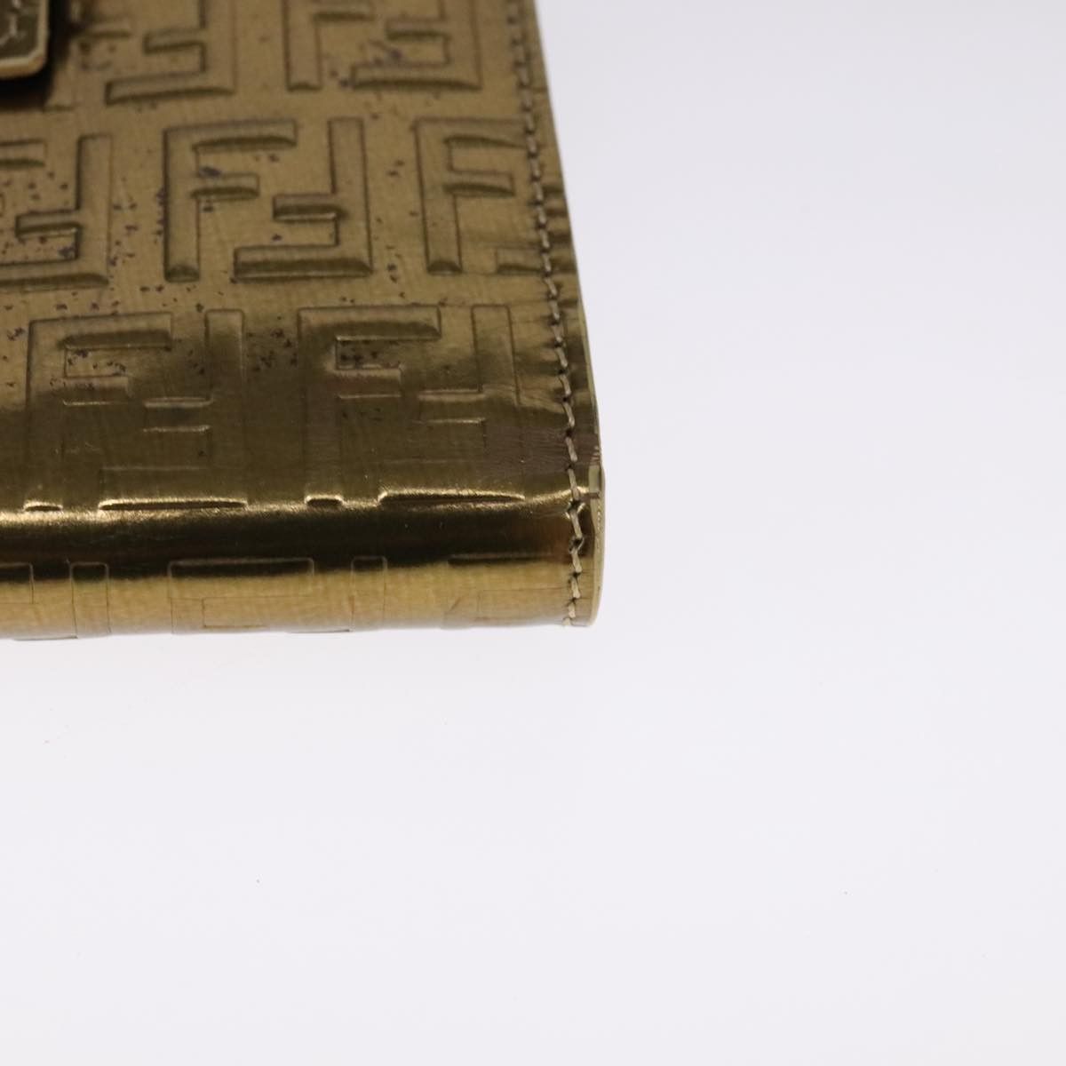 Fendi Zucchino Gold Patent Leather Wallet (Pre-Owned) Size ONE SIZE - 6 Thumbnail