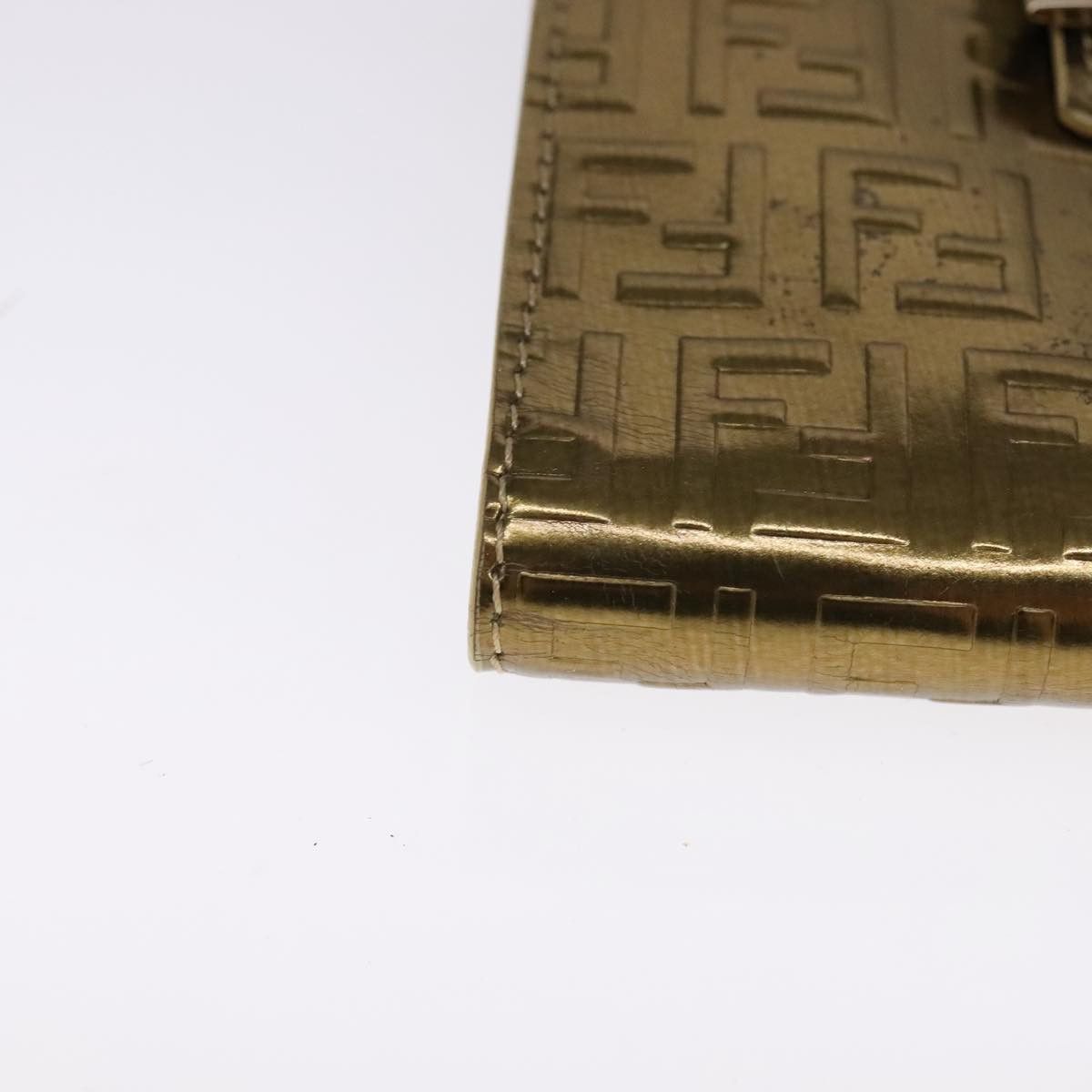 Fendi Zucchino Gold Patent Leather Wallet (Pre-Owned) Size ONE SIZE - 5 Thumbnail