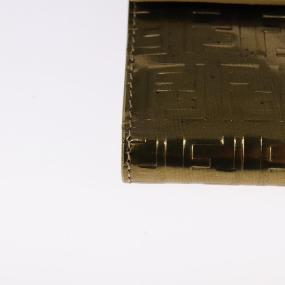 Fendi Zucchino Gold Patent Leather Wallet (Pre-Owned) Size ONE SIZE - 7 Thumbnail