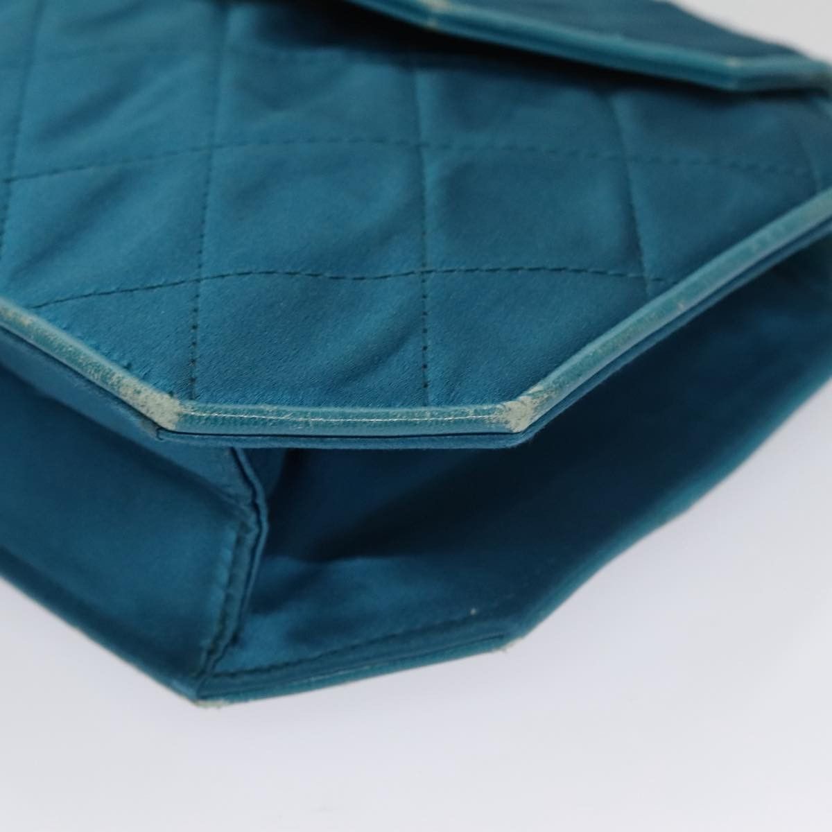 Chanel Cc Blue Silk Shoulder Bag (Pre-Owned) Size ONE SIZE - 8 Thumbnail