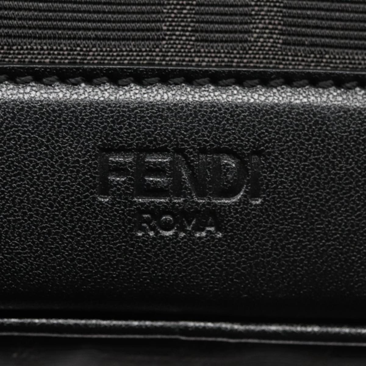 Fendi Zucca Black Canvas Shoulder Bag (Pre-Owned) Size ONE SIZE - 20 Thumbnail