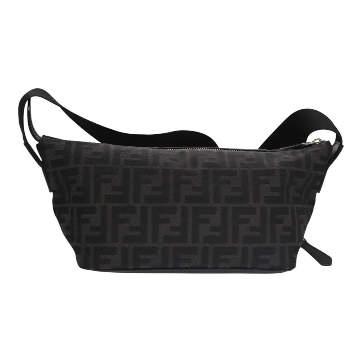 Fendi Zucca Black Canvas Shoulder Bag (Pre-Owned) Size ONE SIZE - 2 Thumbnail