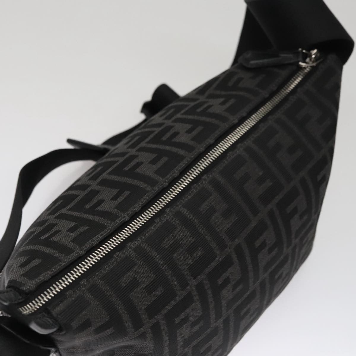 Fendi Zucca Black Canvas Shoulder Bag (Pre-Owned) Size ONE SIZE - 18 Thumbnail