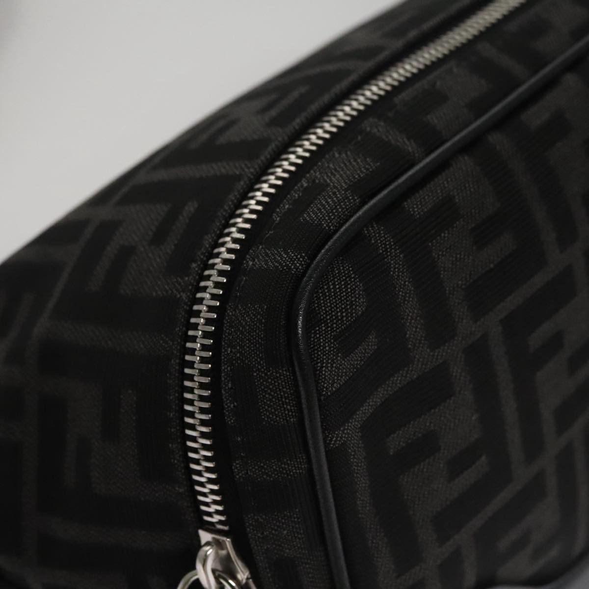 Fendi Zucca Black Canvas Shoulder Bag (Pre-Owned) Size ONE SIZE - 7 Thumbnail