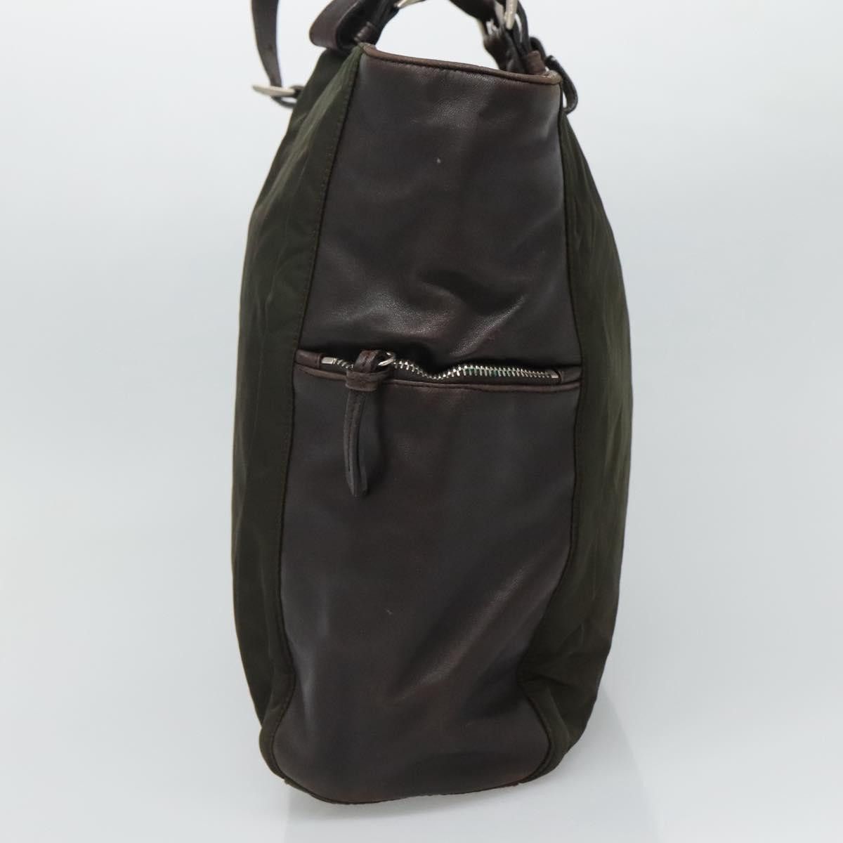 Prada Tessuto Green Synthetic Tote Bag (Pre-Owned) Size ONE SIZE - 3 Thumbnail